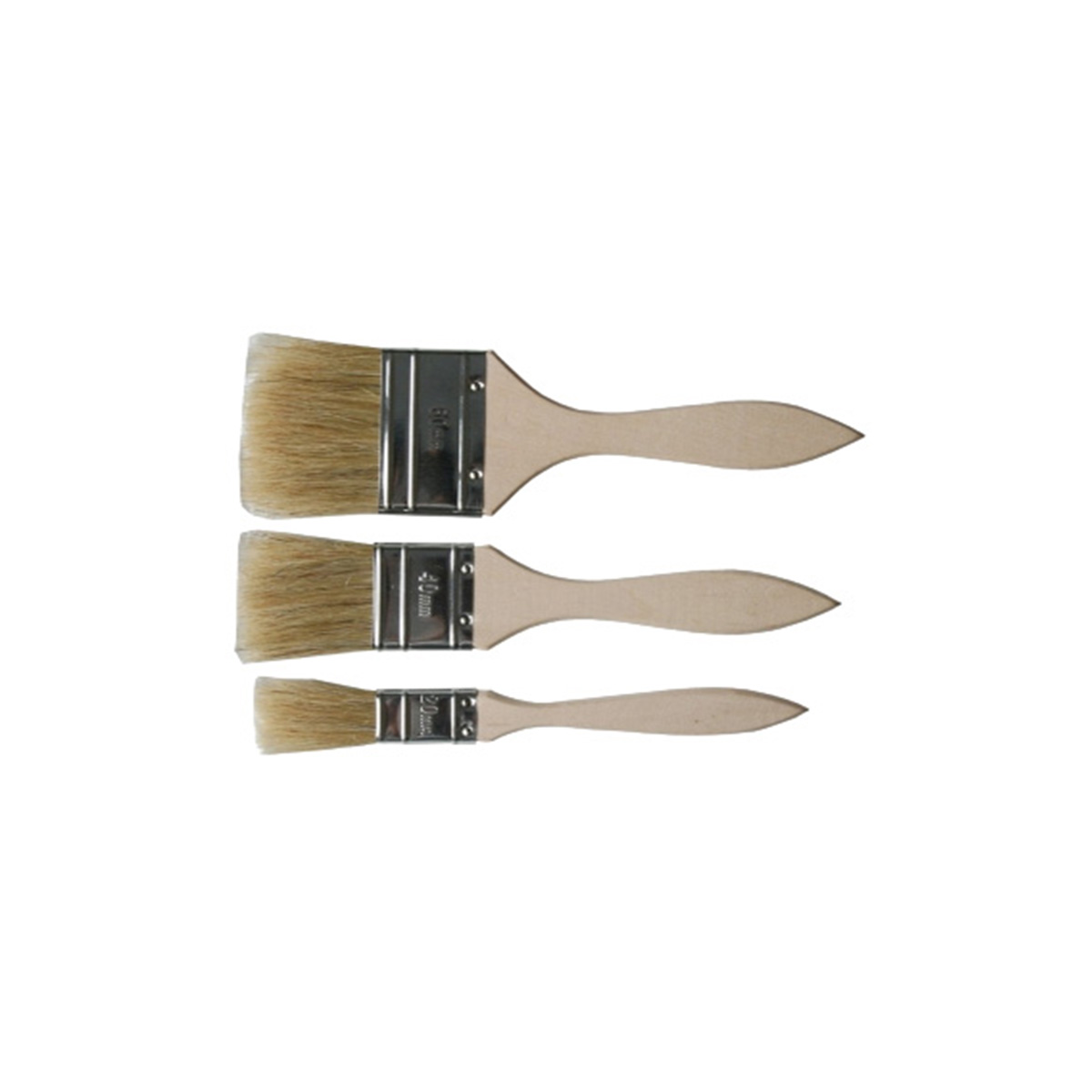 FLAT PAINT BRUSH 20/40/60MM SET