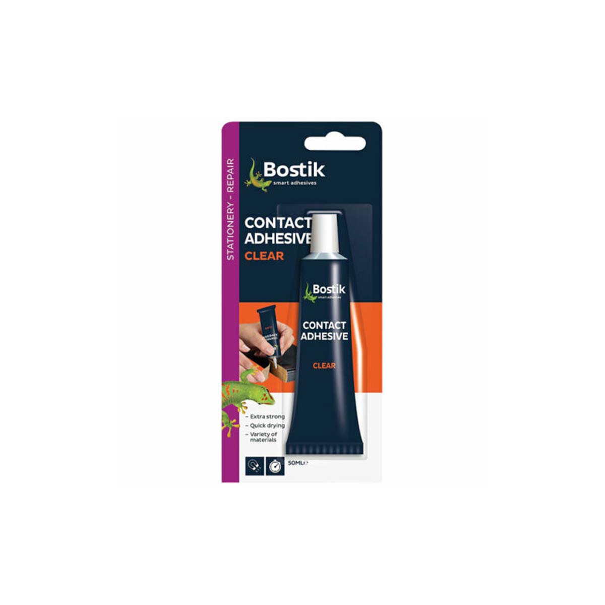 BOSTIK CONTACT ADHESIVE GLUE FIX 50ML TRANSPARENT