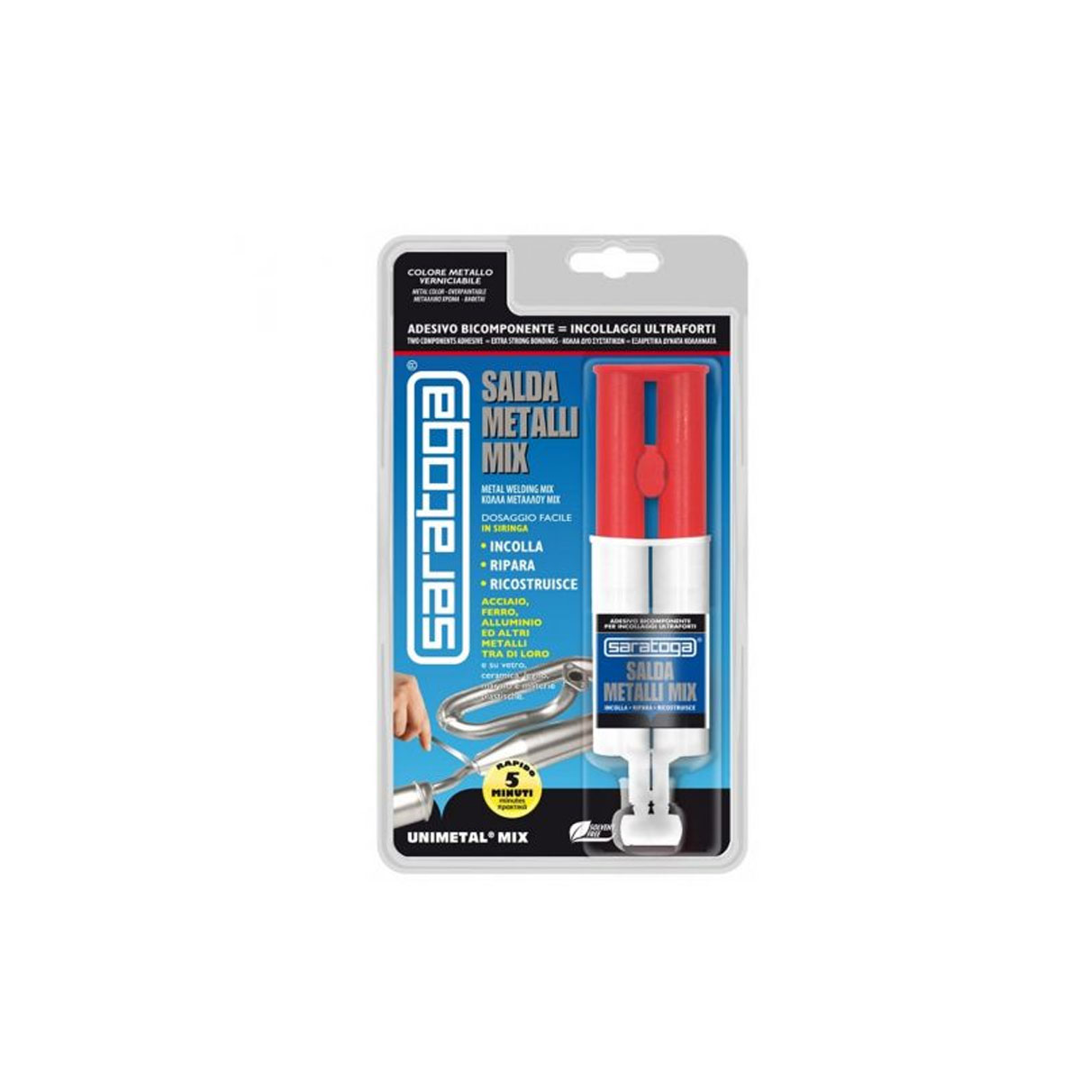 SARATOGA ADHESIVE TWO METAL COMPONENTS UNIMETAL 34ML