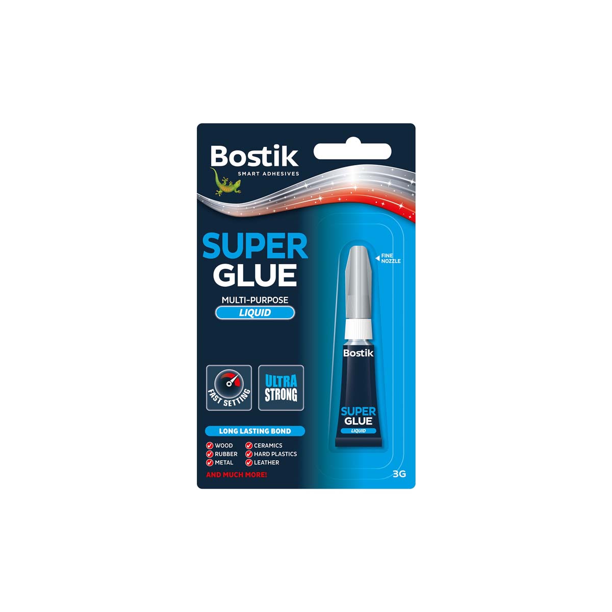BOSTIK GLUE SUPER GLUE LIQUID GLUE FIX 3GR