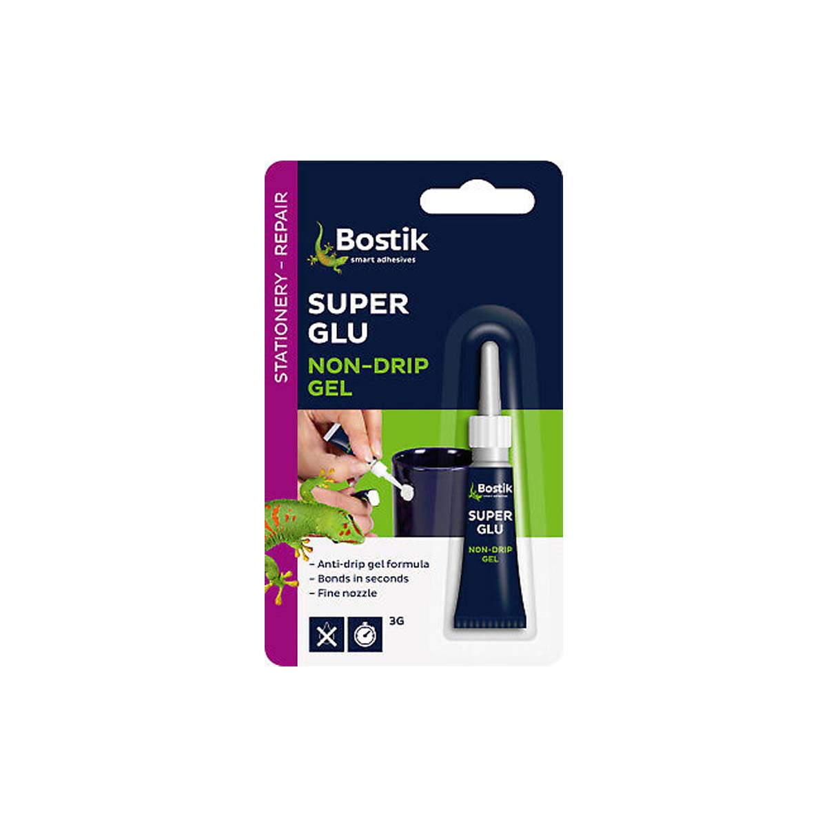 BOSTIK GLUE SUPER GLUE GEL GLUE FIX 3GR