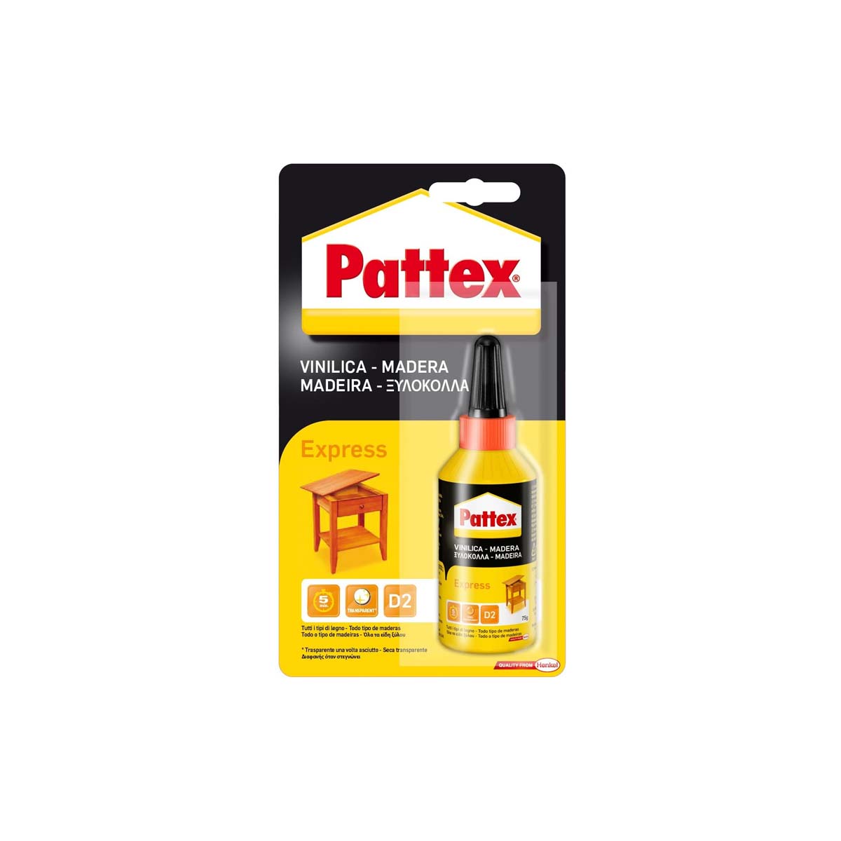 PATTEX EXPRESS WOOD ADHESIVES 75G IN PACKAGING