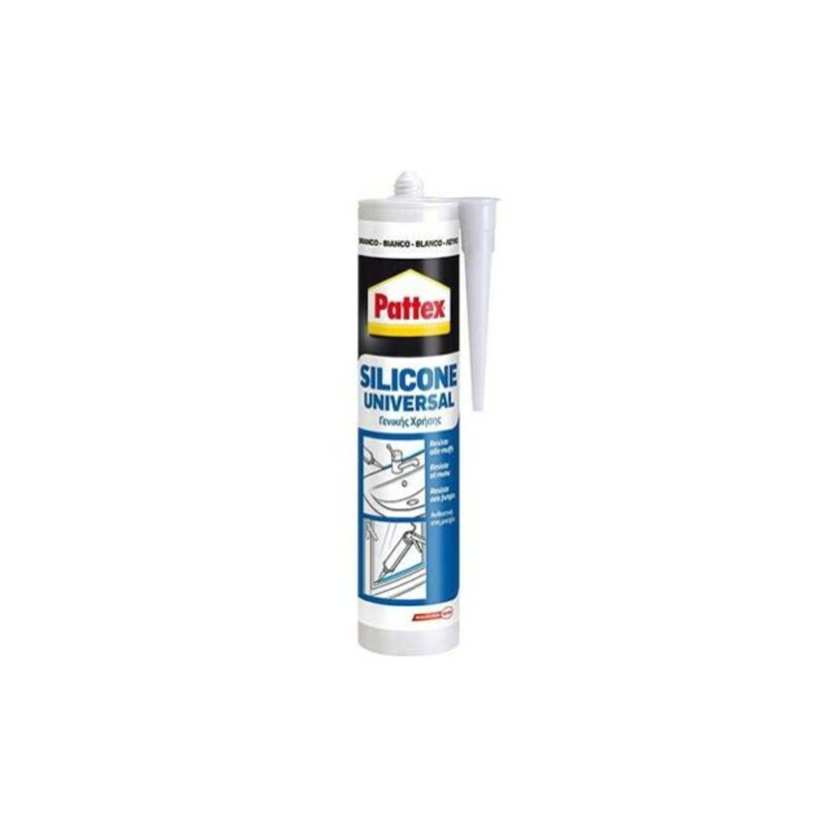 PATTEX UNIVERSAL GENERAL PURPOSE SILICONE 280ML WHITE