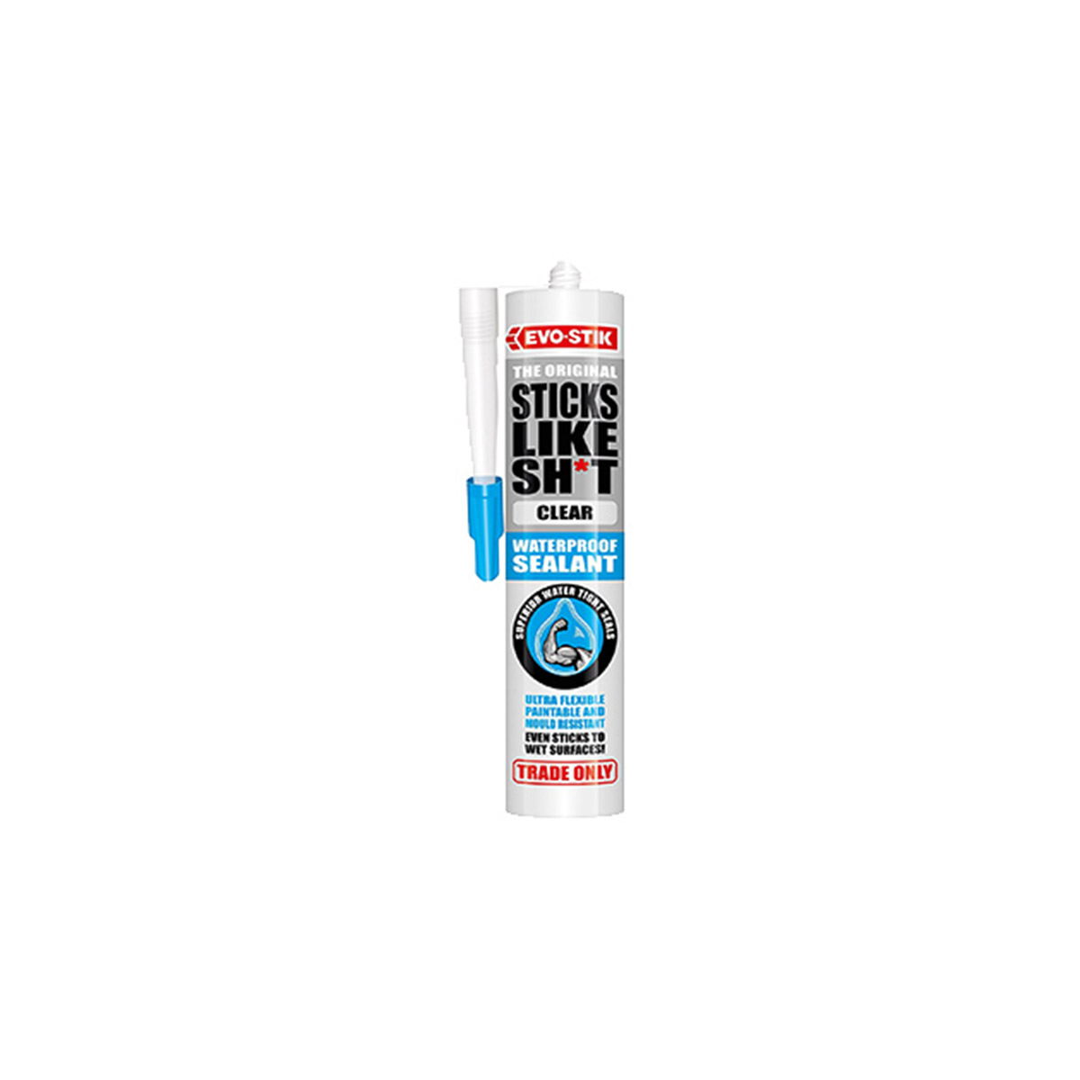 EVO-STIK SILICONE STICKS LIKE SH*T 290ML TRANSPARENT