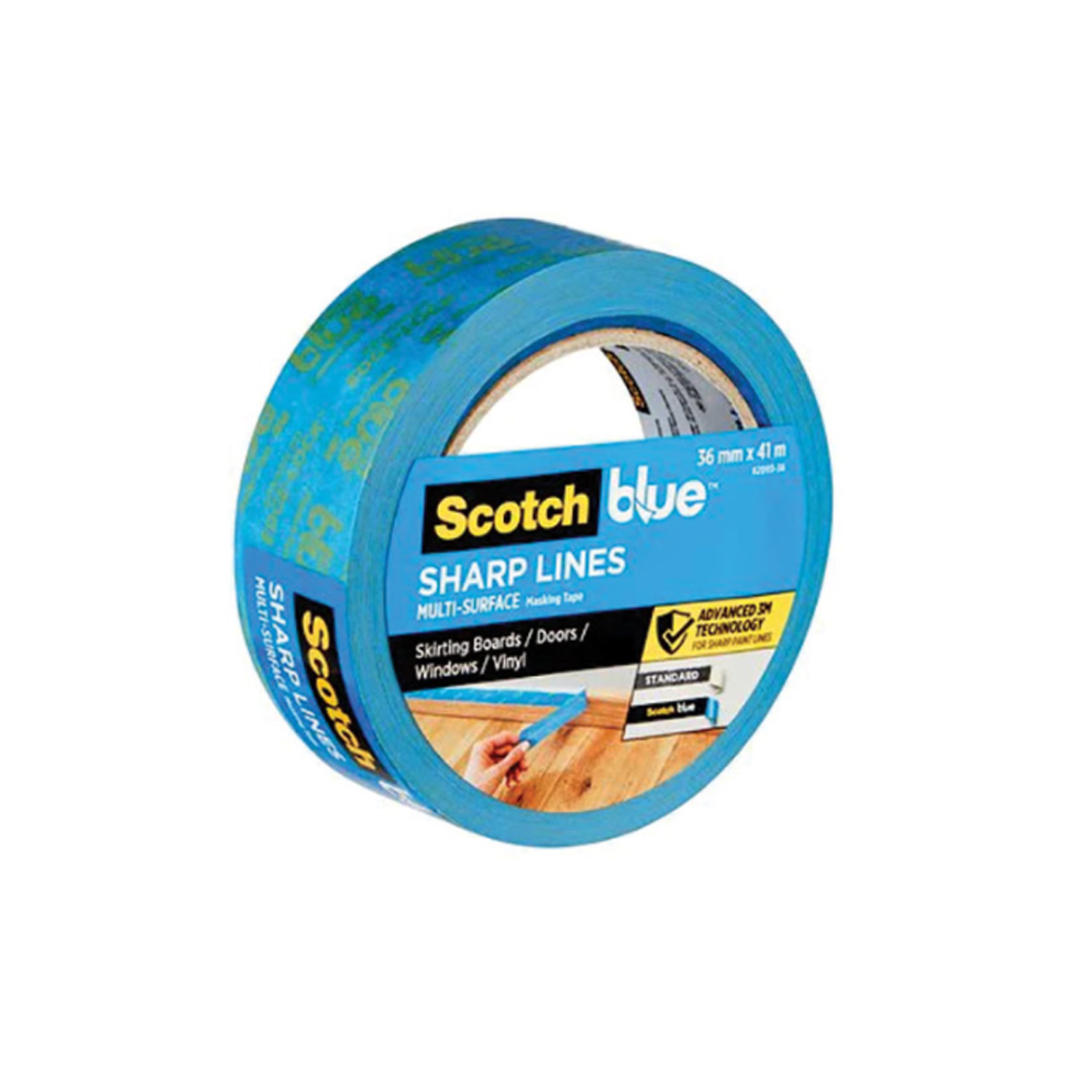 MASKING TAPE 3Μ 36MMX41M SHARP LINES F.S.3-BLUE