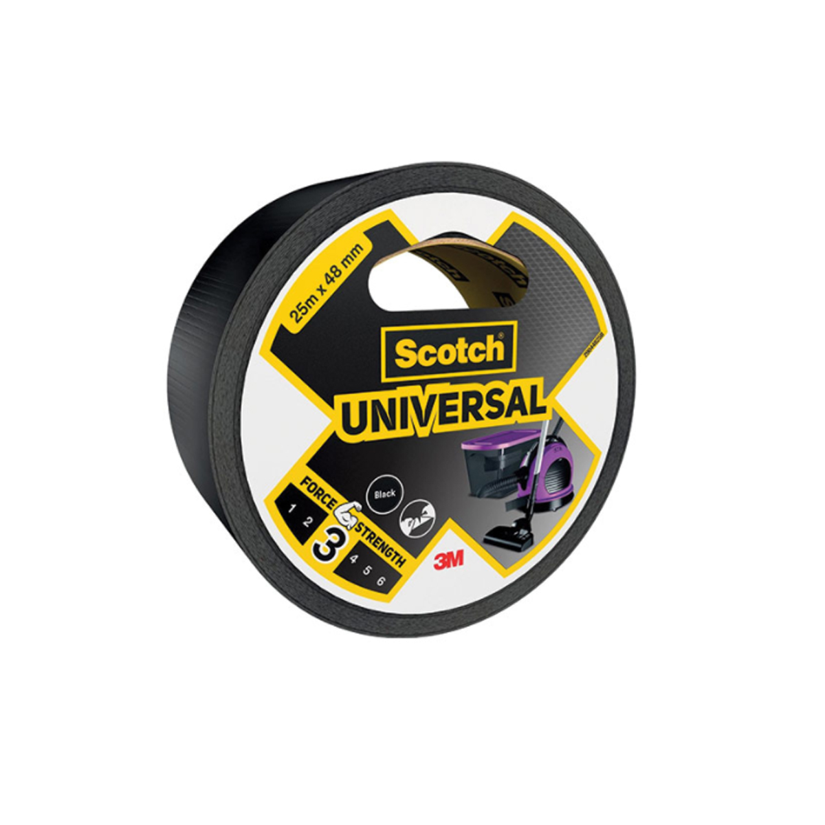 MASKING TAPE 3Μ 48MMX25M UNIVERSAL F.S.3-BLACK