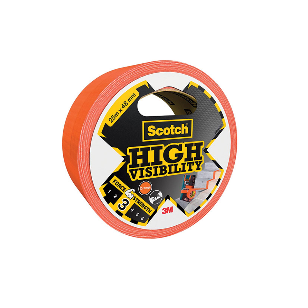 MASKING TAPE 3Μ SCOTCH DUCT TAPE 48MMX25M HIGH VISIBILITY F.S.3-ORANGE