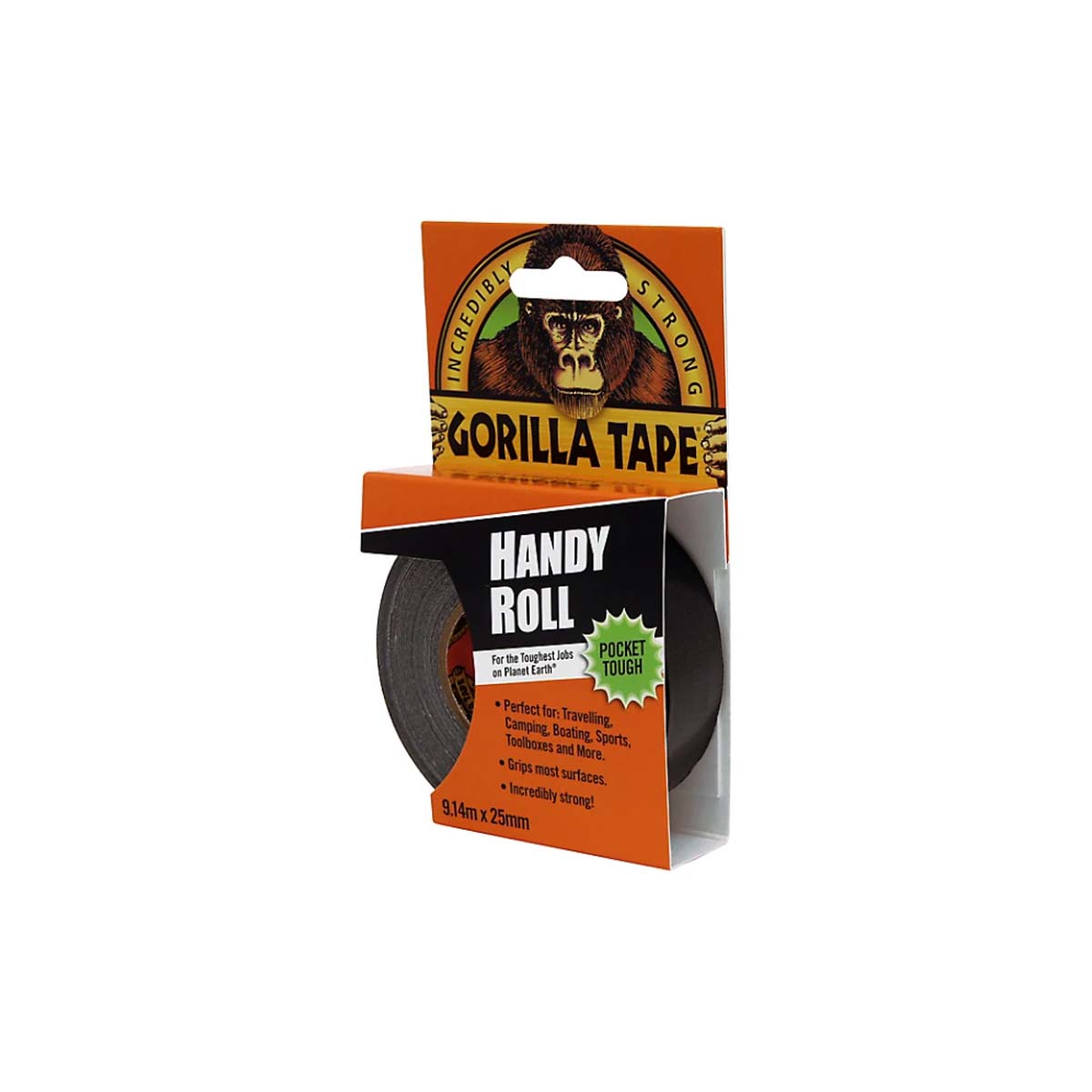 GORILLA ADHESIVE TAPE HANDY ROLL BLACK
