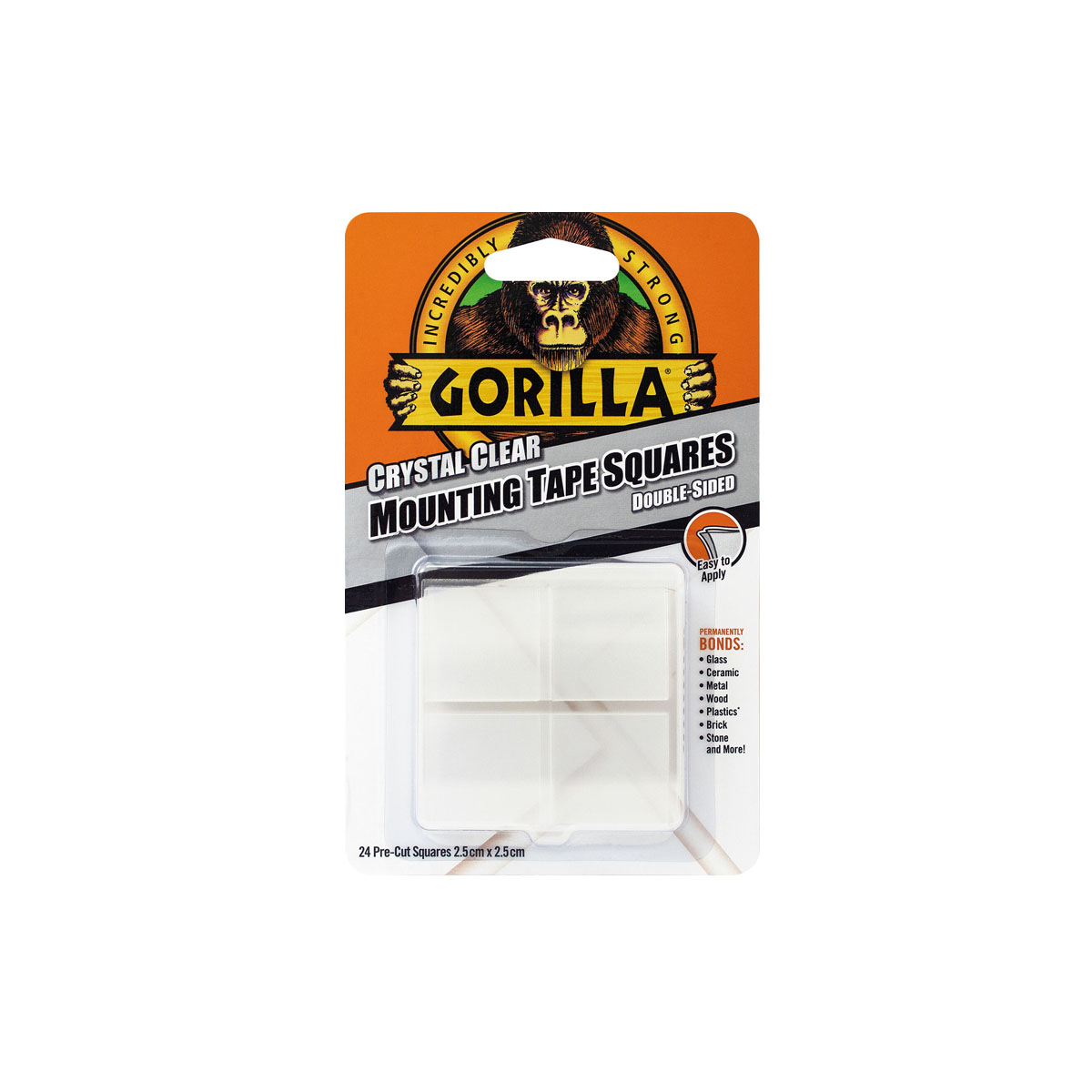 GORILLA ΚΟΛΛΗΤΙΚΗ ΤΑΙΝΕΙΑ ΤΕΤΡΑΓΩΝΑΚΙΑ 24 TEM