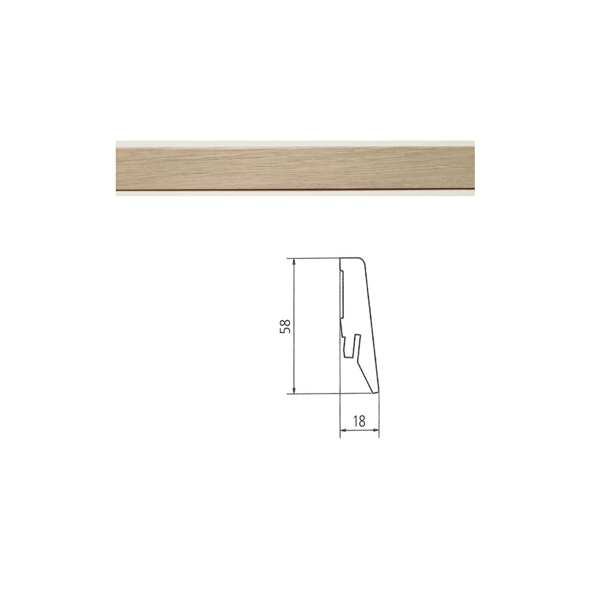 KRONOSPAN ΤΣΕΚΟΥΛΑΤΟΥΡΑ ΓΙΑ ΠΑΤΩΜΑ LAMINATE ΔΡΥΣ ST. MORITZ 8461 2,4M 1 TEM