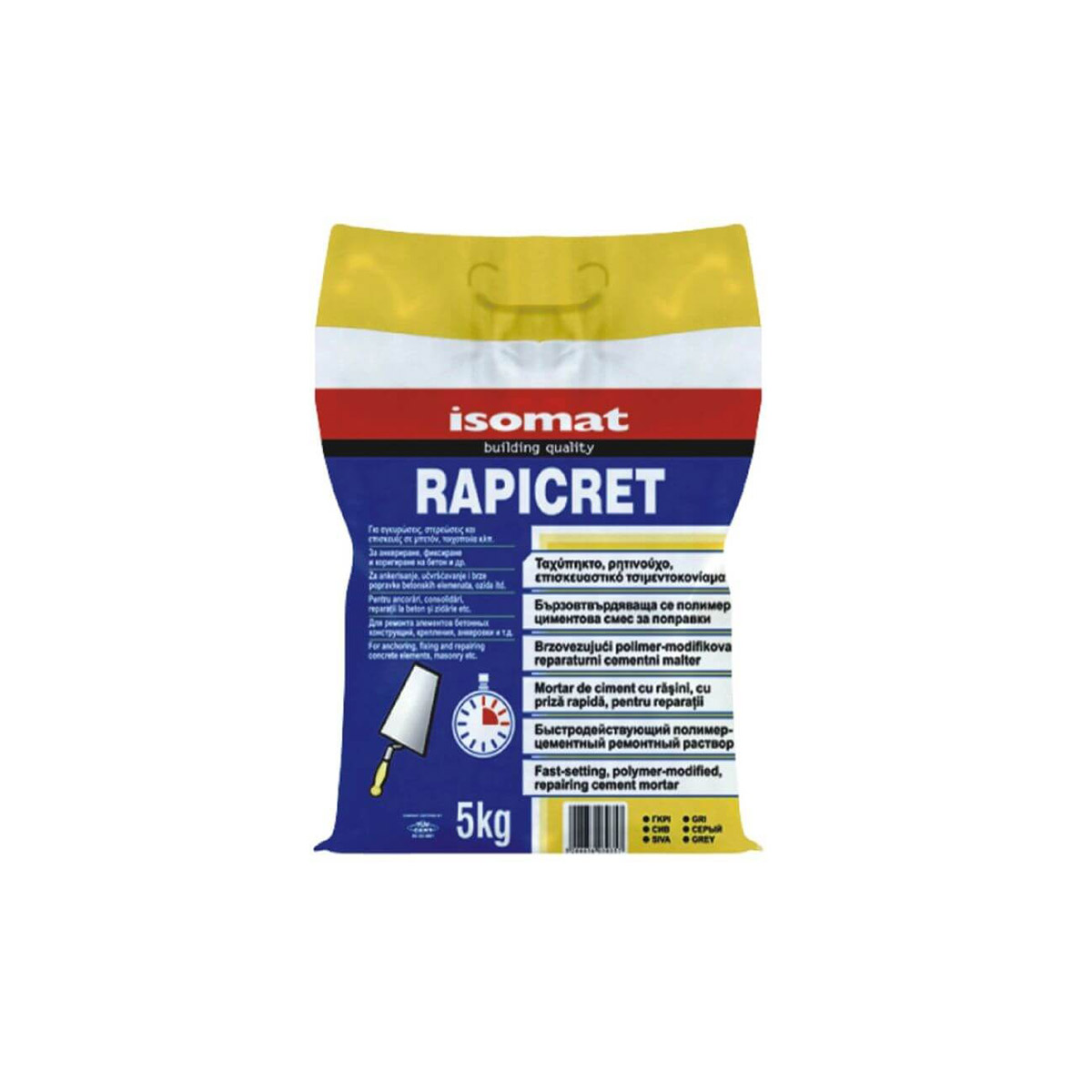 ISOMAT RAPICRET REPAIR CEMENT MORTAR SPEED REPAIR