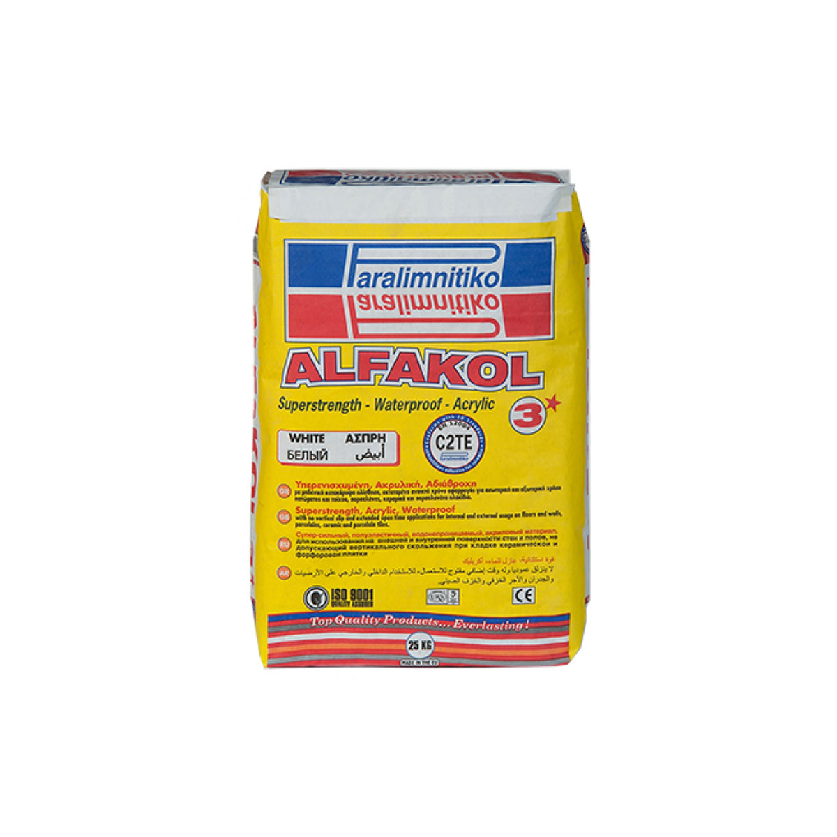 PARALIMNITIKO CEMENTILIOUS ACRYLIC ADHESIVE FOR TILES ALFAKOL 3*