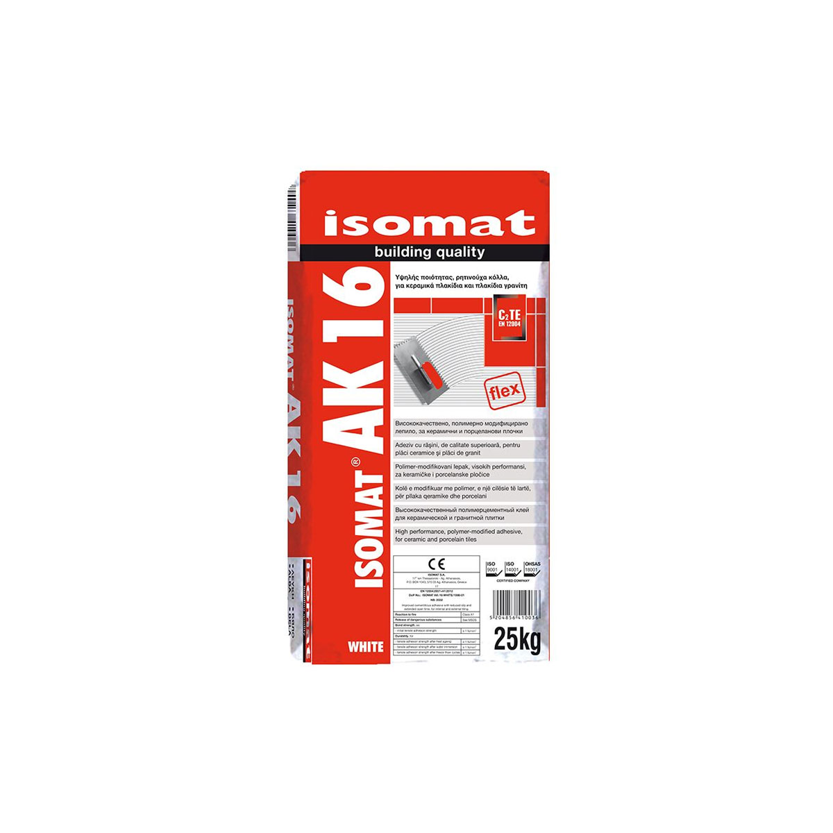 ISOMAT TILES ADHESIVE AK-16 25KG WHITE