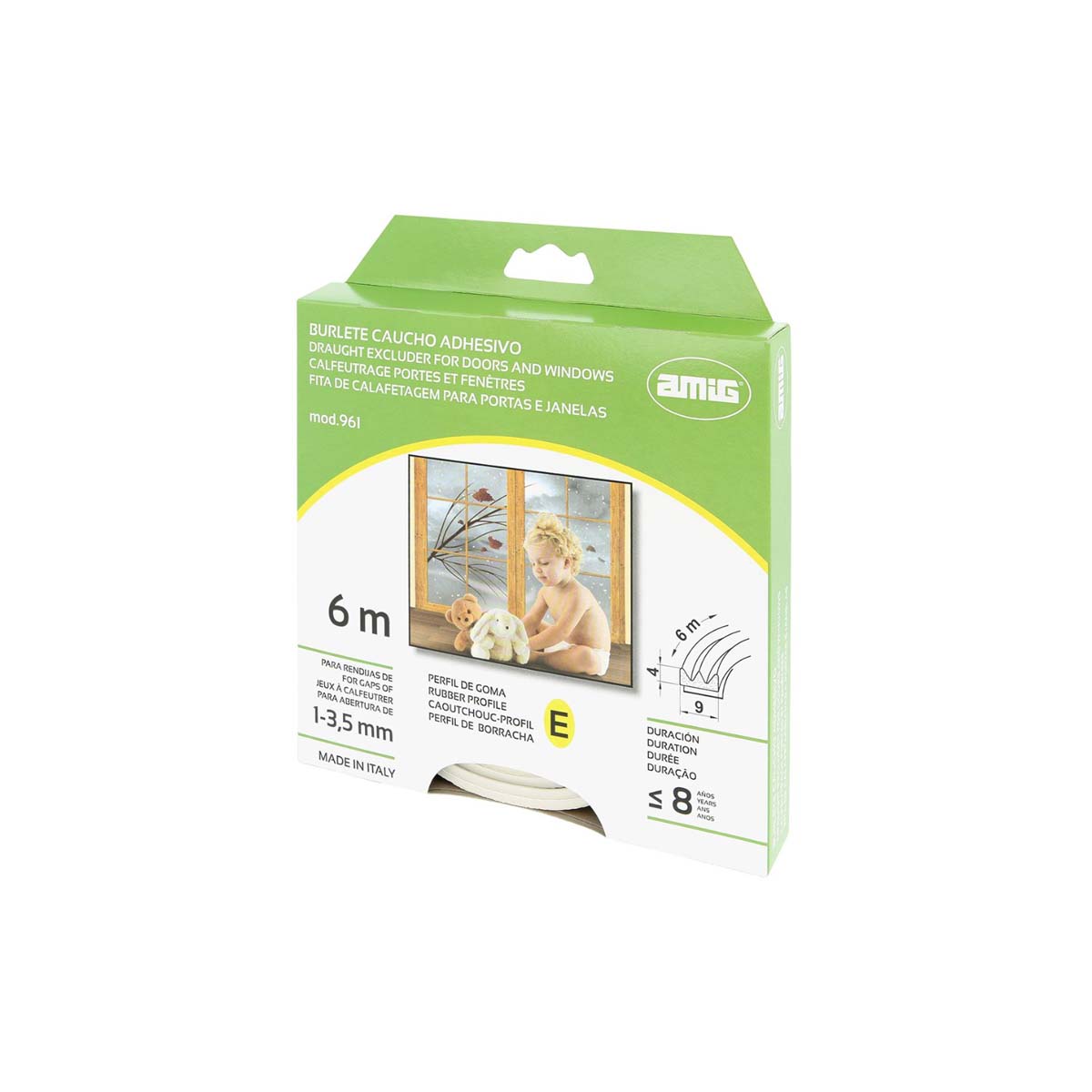 WATERPROOF ADHESIVE TAPE MOD. 961 6MΧ9MMΧ4MM