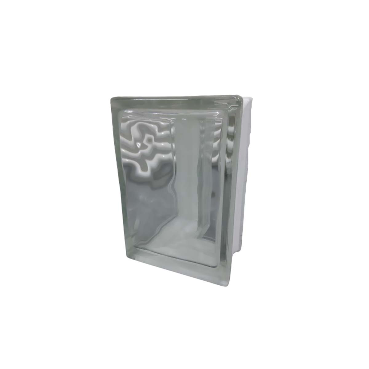 GLASSBLOCK CORNER CLEAR 19/8 WAVE VE