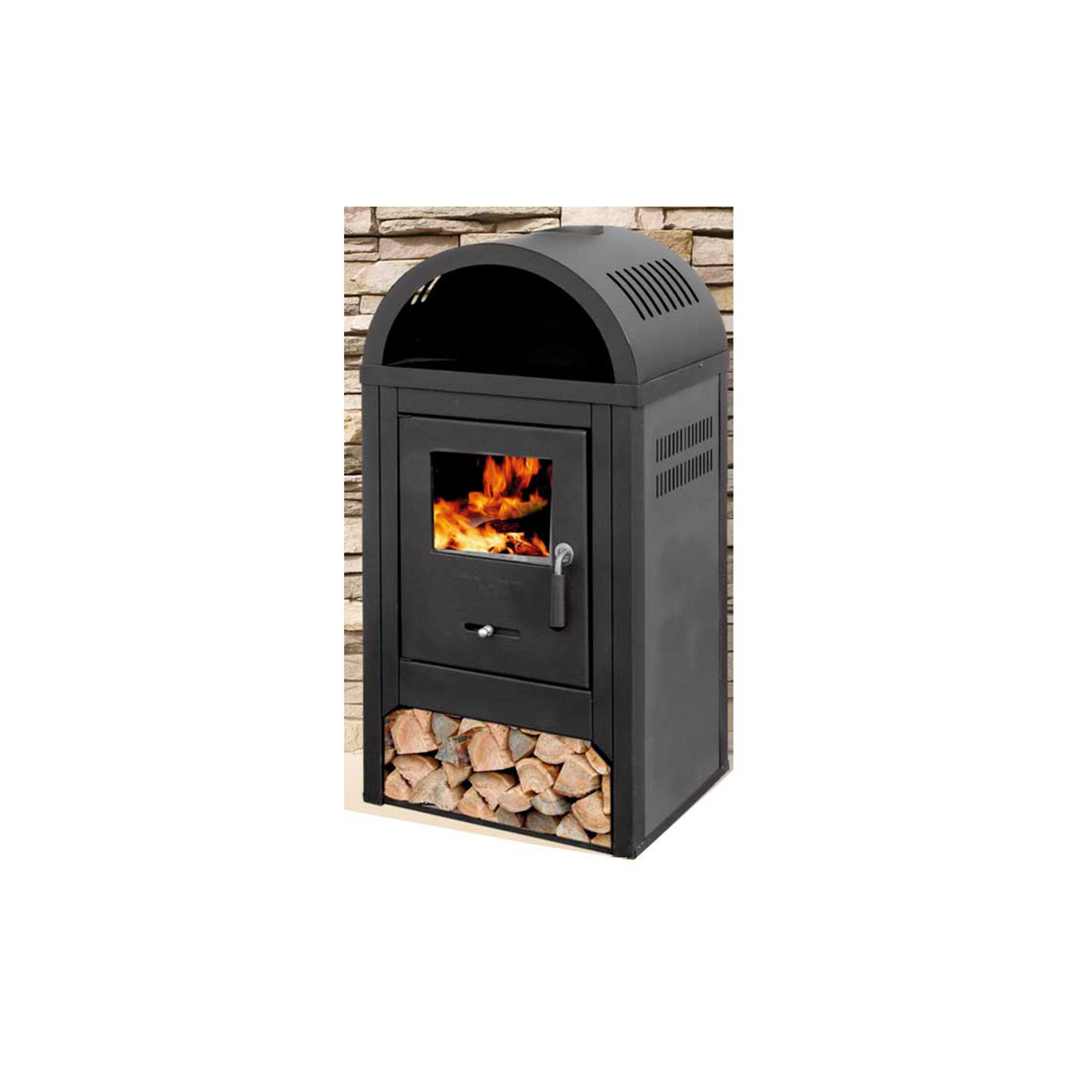 BLIST DIPLOMAT WOOD STOVE GREY480Χ450Χ1000MM 9KW
