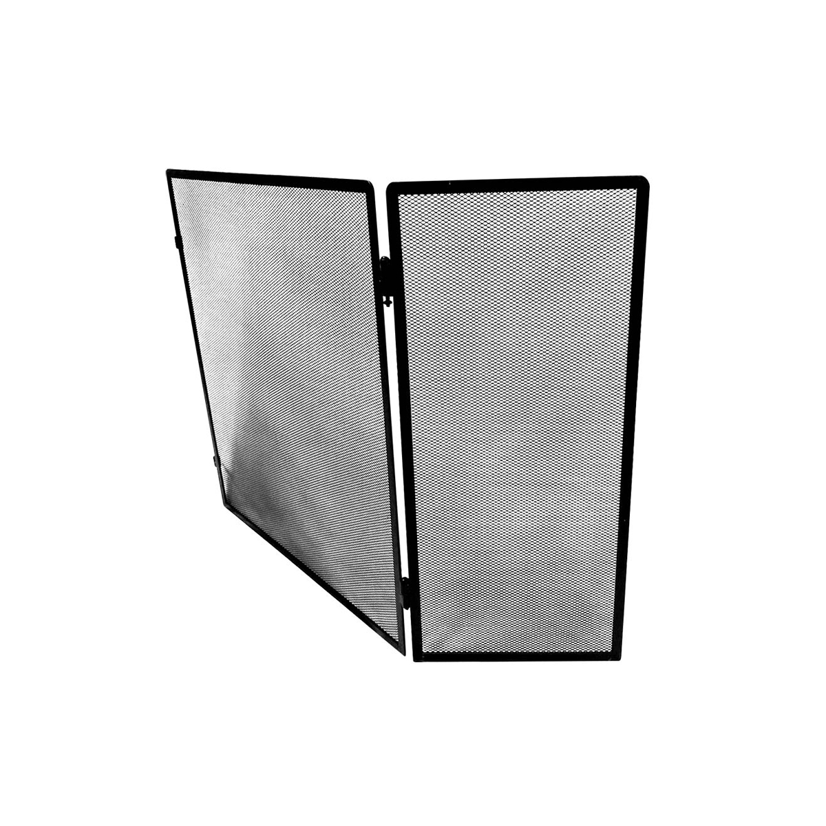BORMANN FIREPLACE COVER DOUBLE SCREEN 50X115 (80 + 35) BLACK