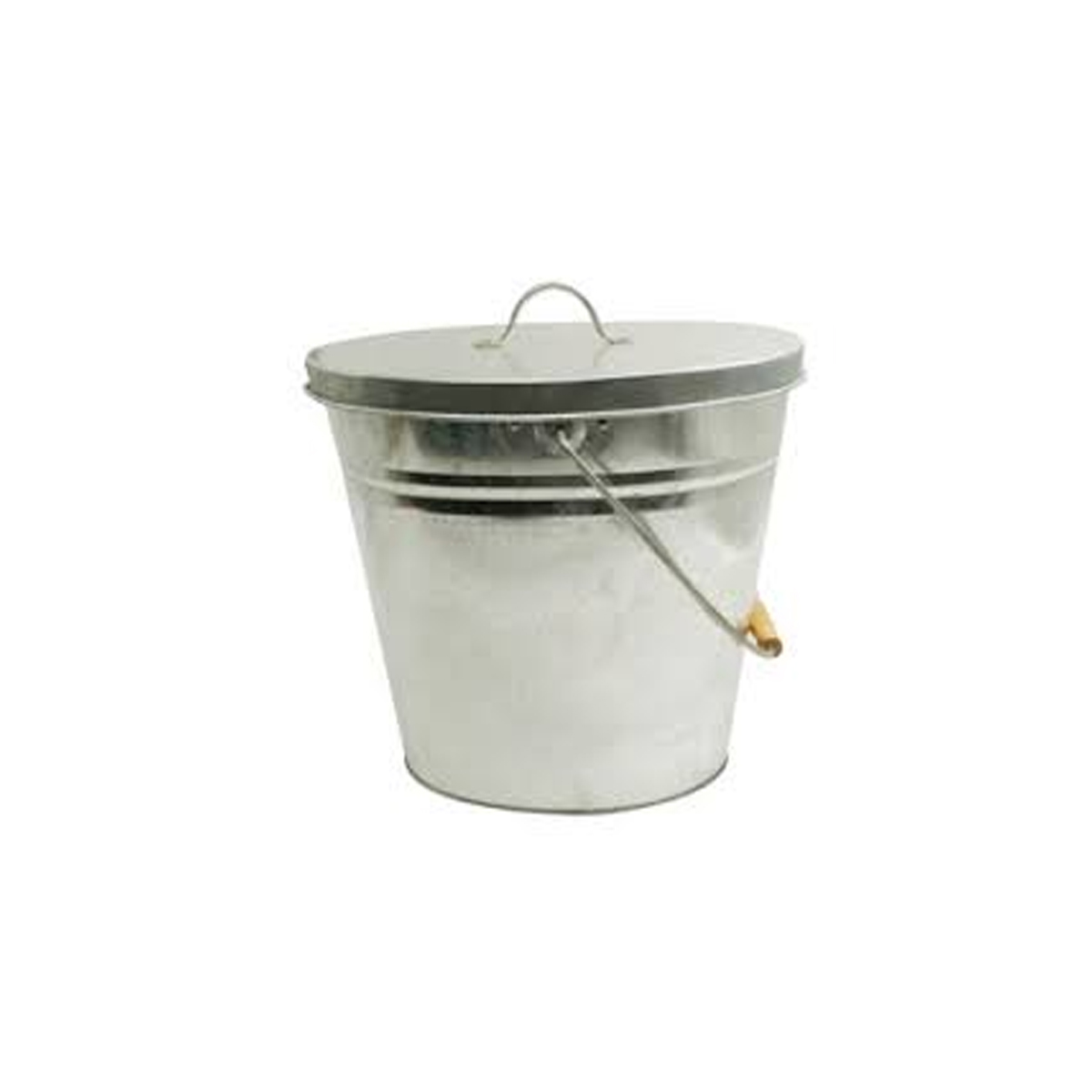 ASH COLLECTION CONTAINER WITH GALVANIZED LID
