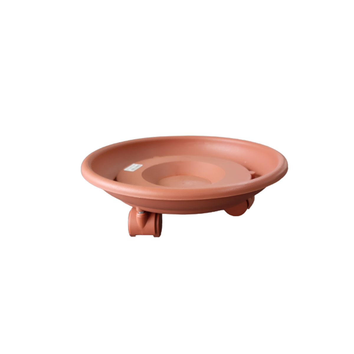 POT DISH WITH WHEELS PLASTIC TERRA