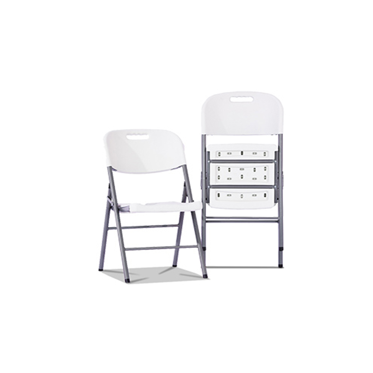 FOLDING CHAIR PLASTIC 50X45X88CM WHITE