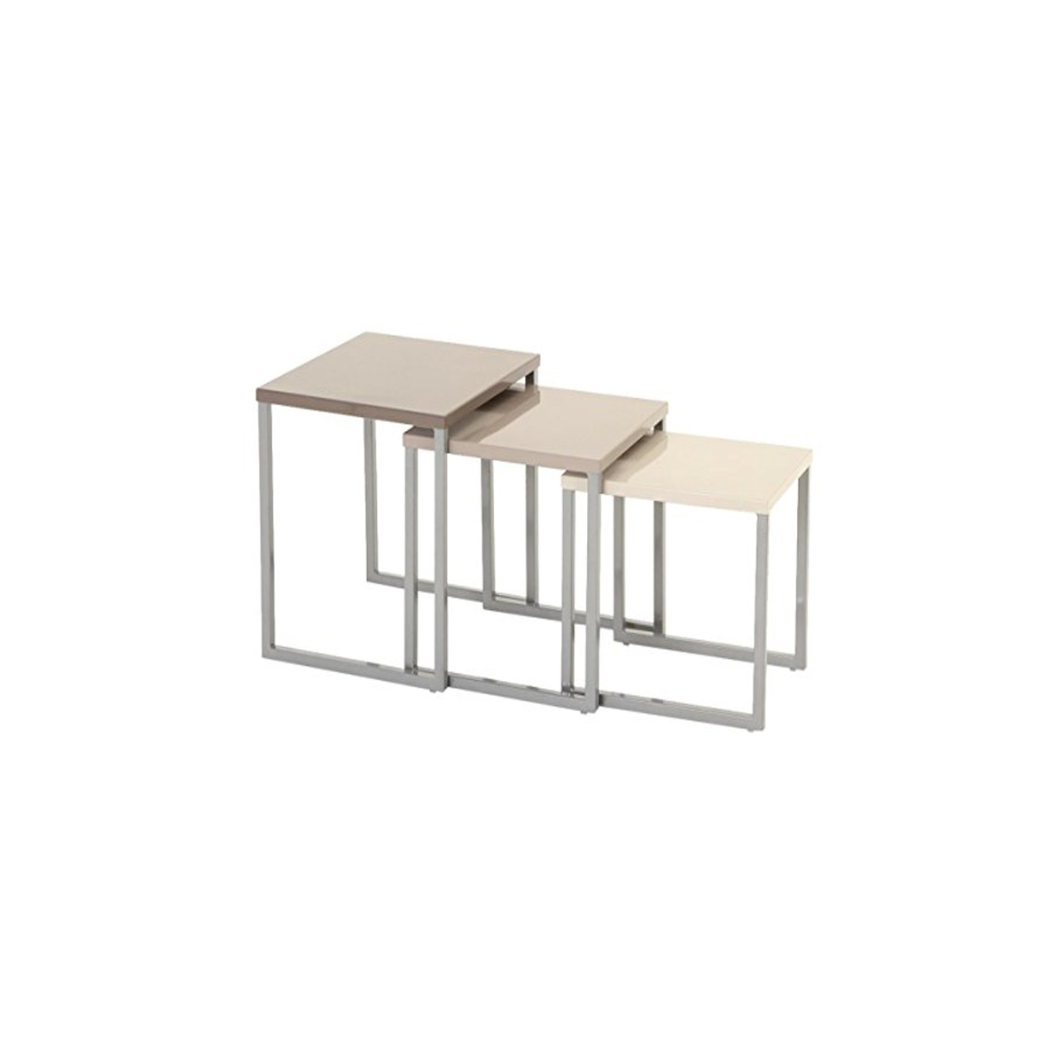 HESPERIDE TABLE SET 3PCS MANAUS METAL BEIGE