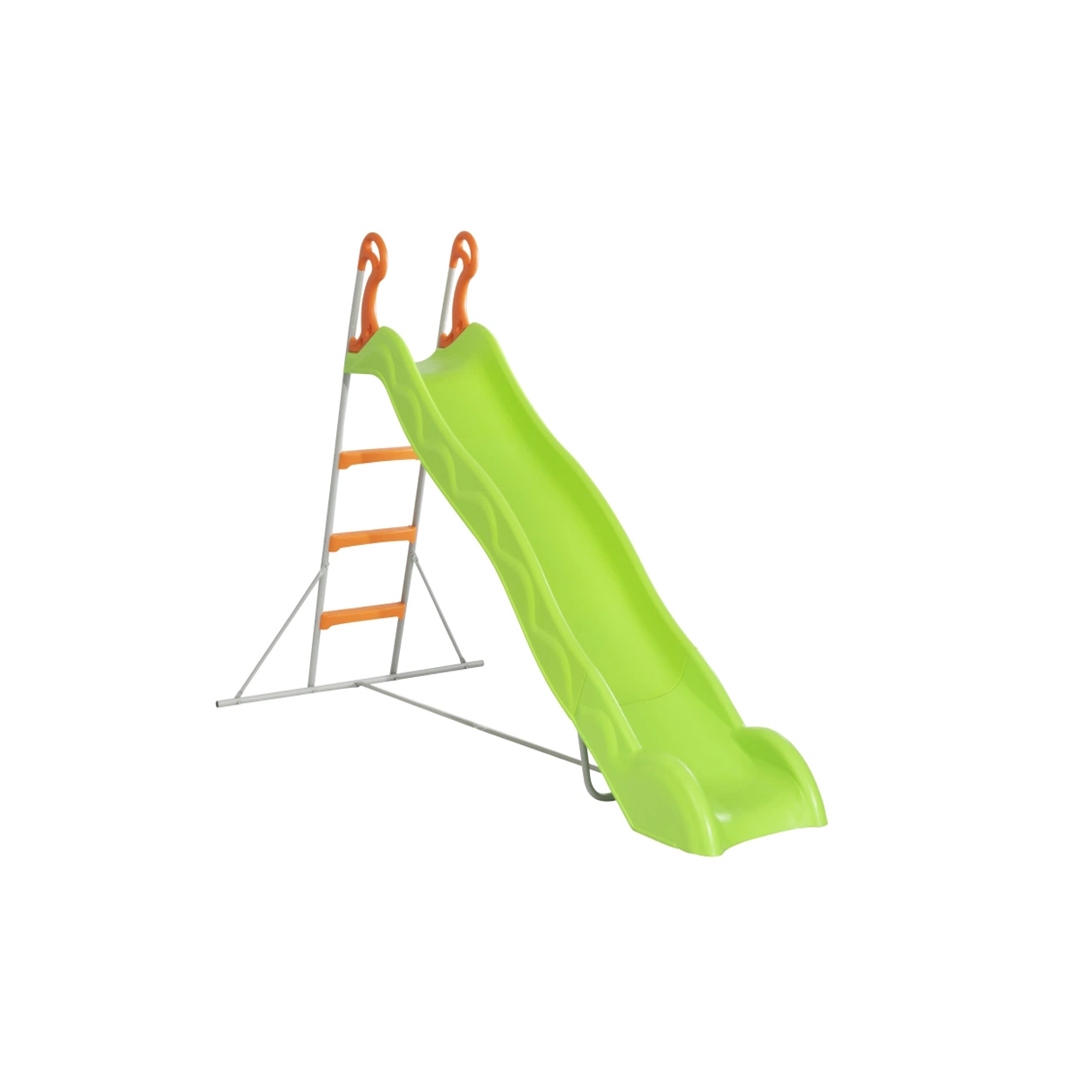 PLASTIC SLIDE FOR KIDS WITH METAL BASE