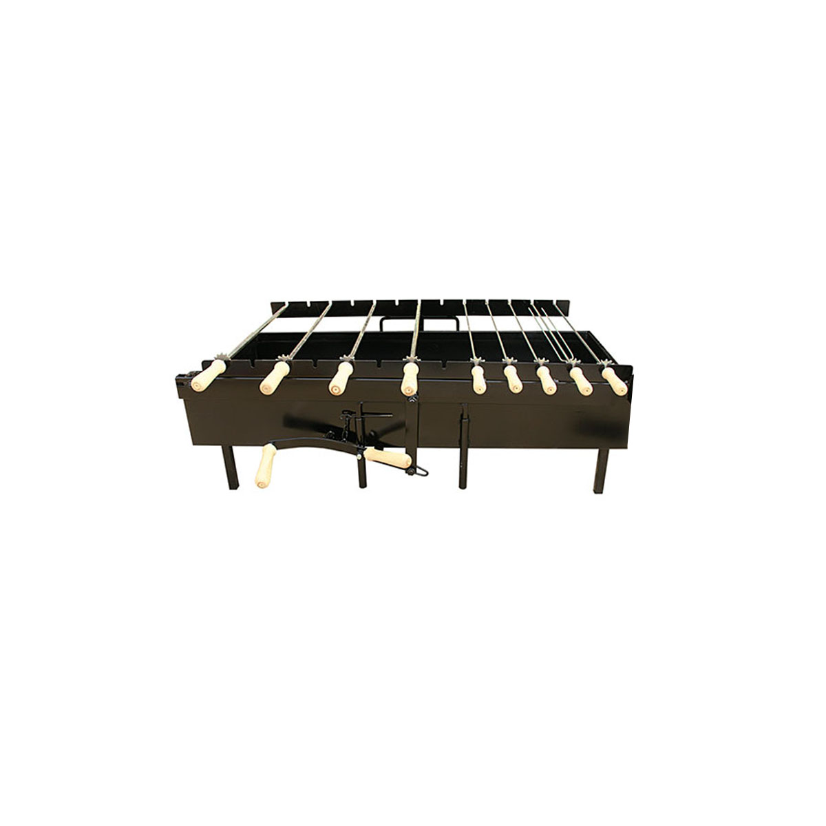 CHARCOAL BBQ WITH CHAIN 86 X 50 X 12CM BLACK