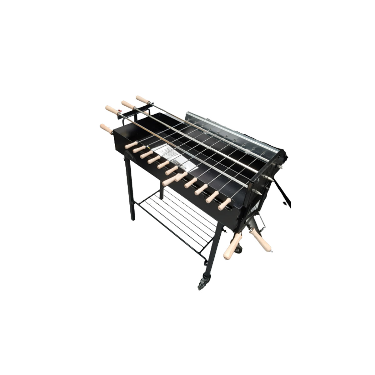 CHARCOAL BBQ SET EXTRA DEEP 11 CHISELS + 3 CHISELS FOR SOUVLAKI