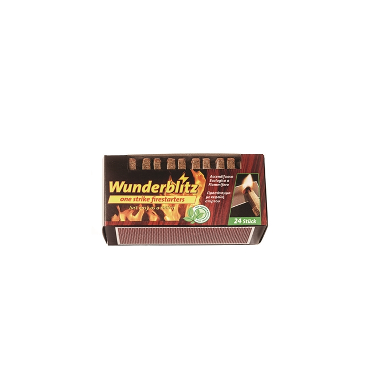 WUNDERBLITZ NATURAL LIGHTER WITH MATCH HEAD 24 PCS