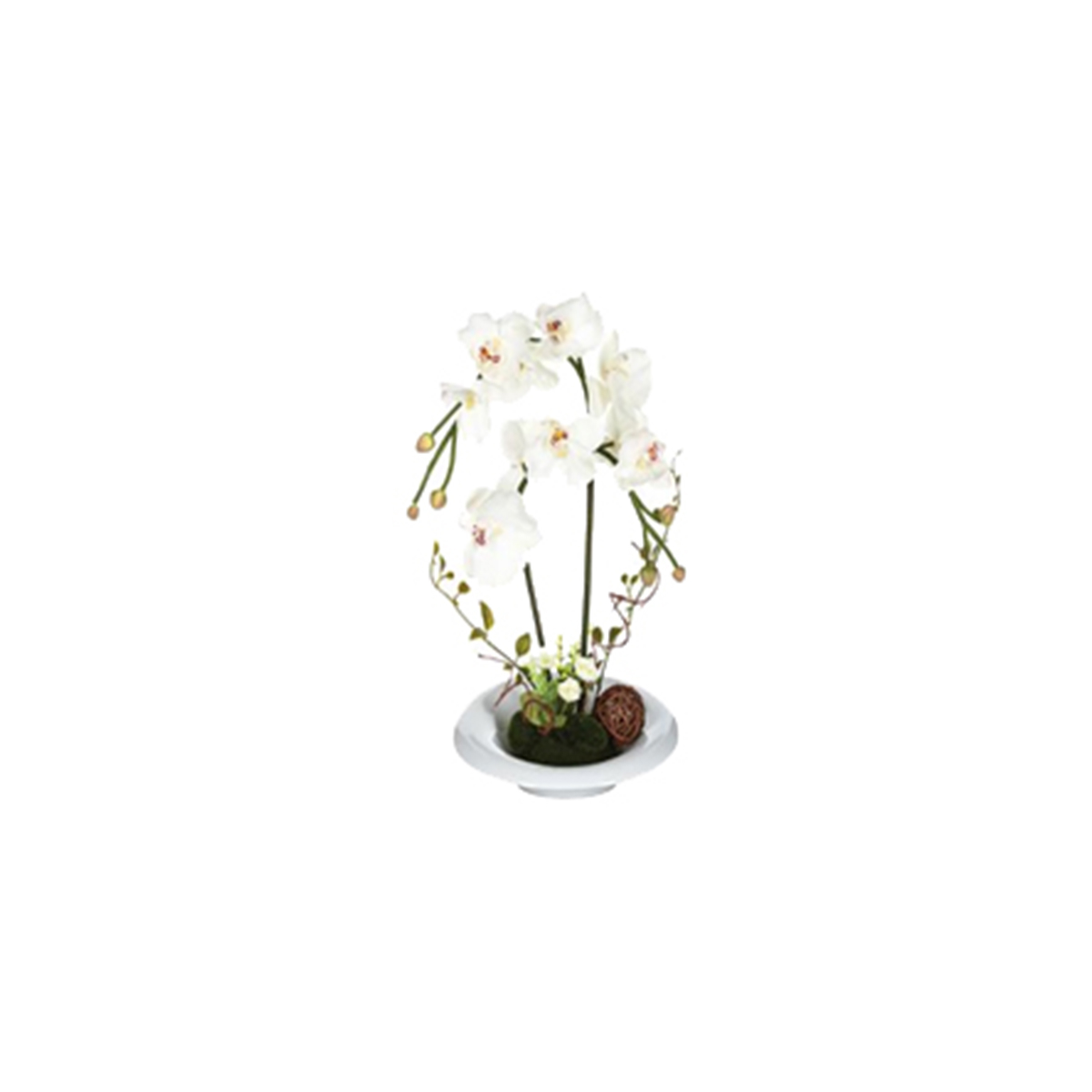 ARTIFICIAL ORCHID IN CERAMIC CUP 46CM