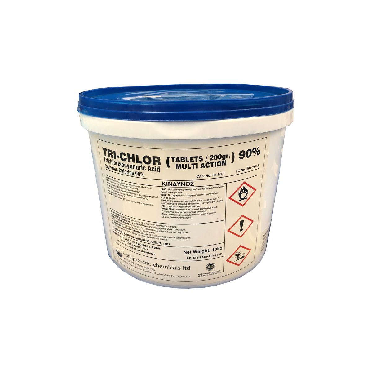 TRI-CHLOR (TABLETS/L) 90% 10KG