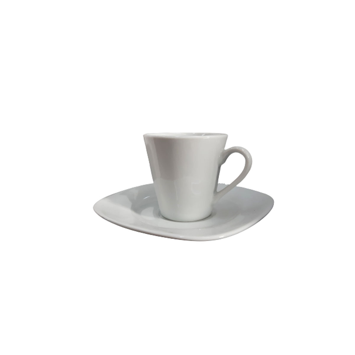 PORCELAIN COFFEE CUP SET 6 PCS. WHITE
