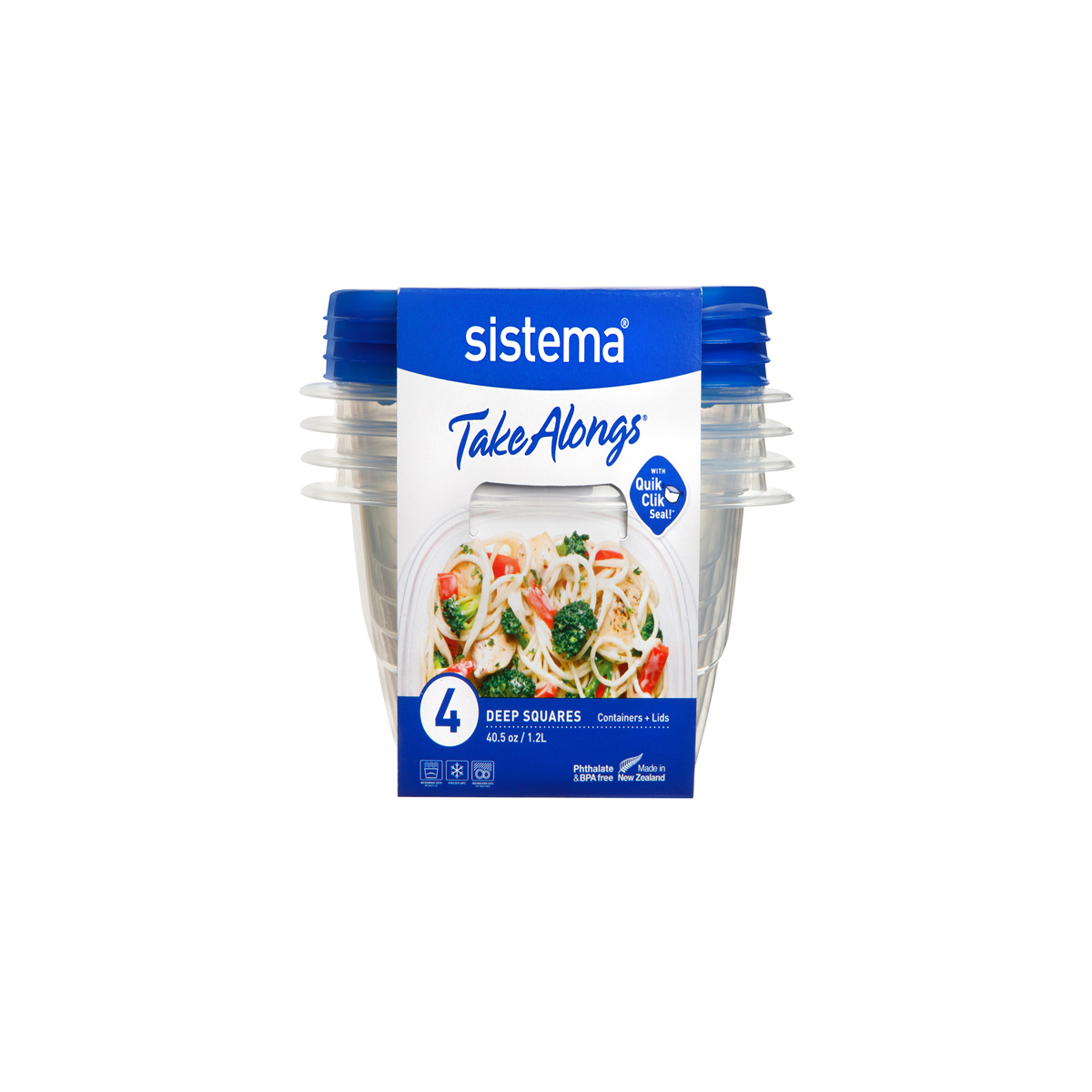 SISTEMA TAKEALONGS ΔΟΧΕΙΟ ΤΡΟΦΙΜΩΝ 4ΤΕΜ 1.2L