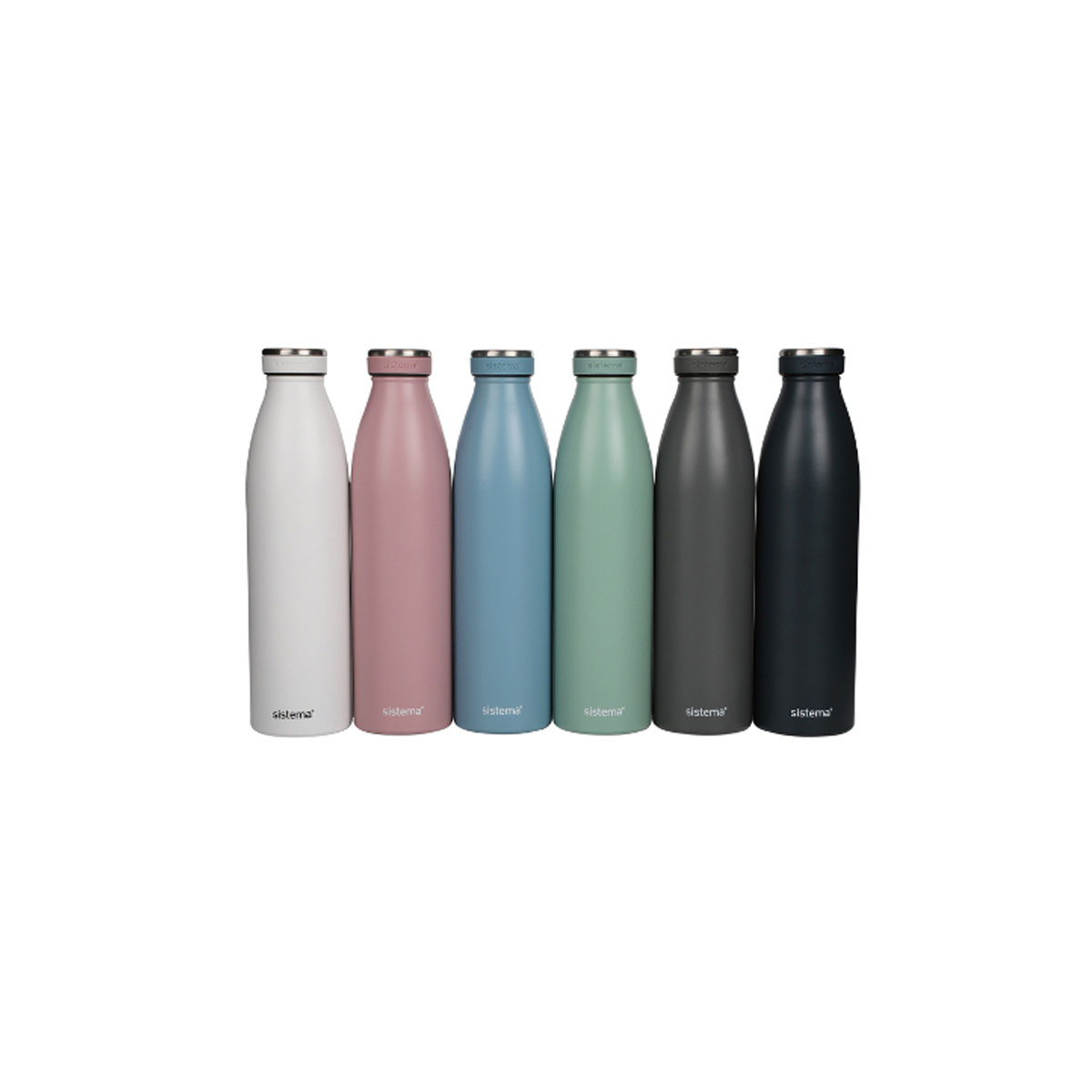 SISTEMA WATER BOTTLE S/S WITH CAP 750ML