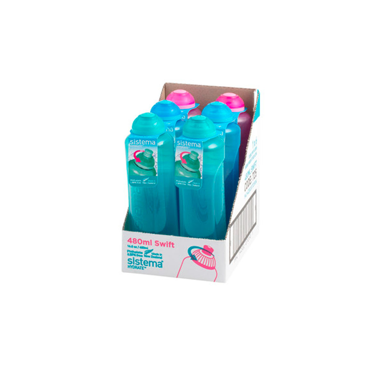 SISTEMA WATER BOTTLE SWIFT TWIST N SIP 480ML