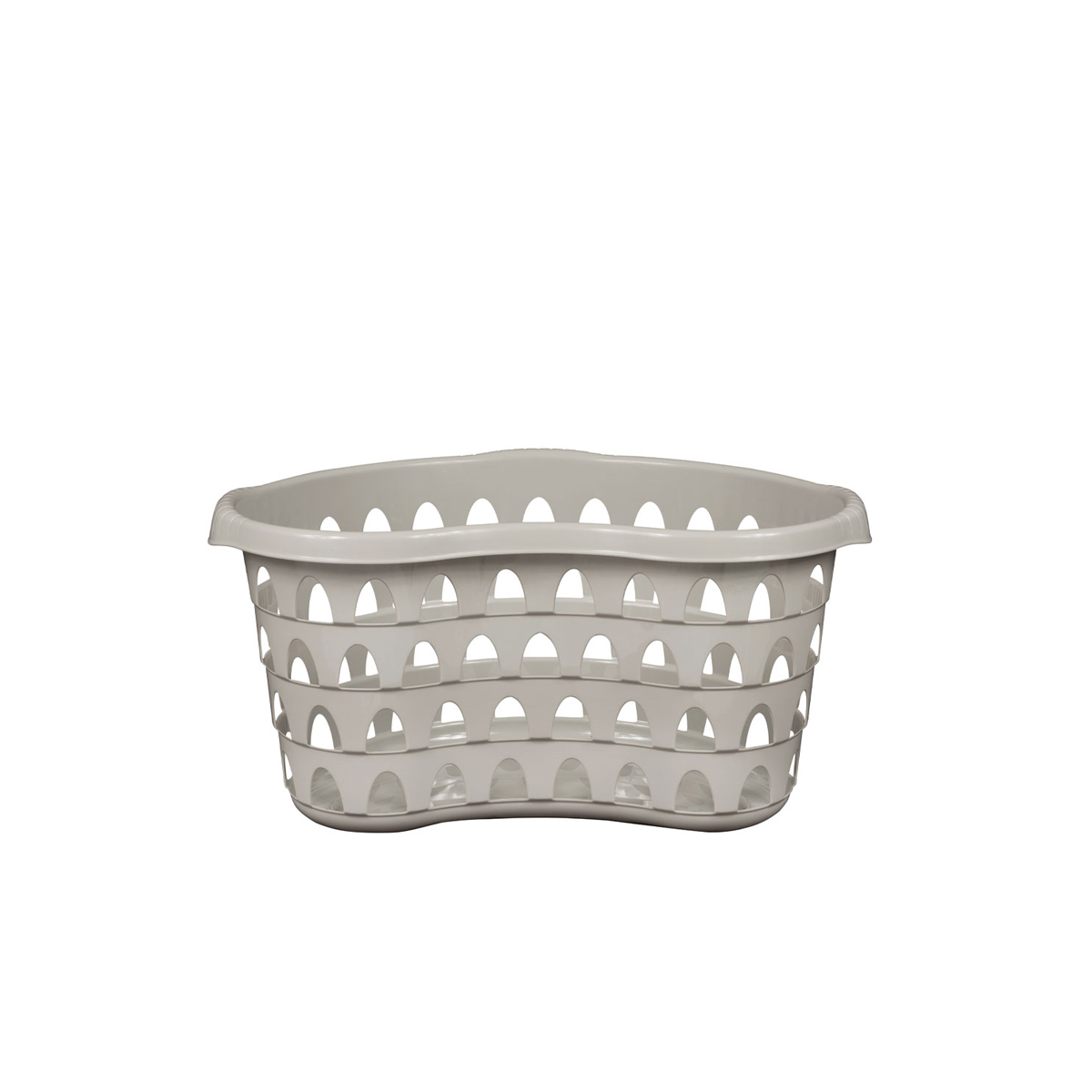 CLOTHING BASKET PLASTIC HOLE GRAY 59Χ35Χ30CM