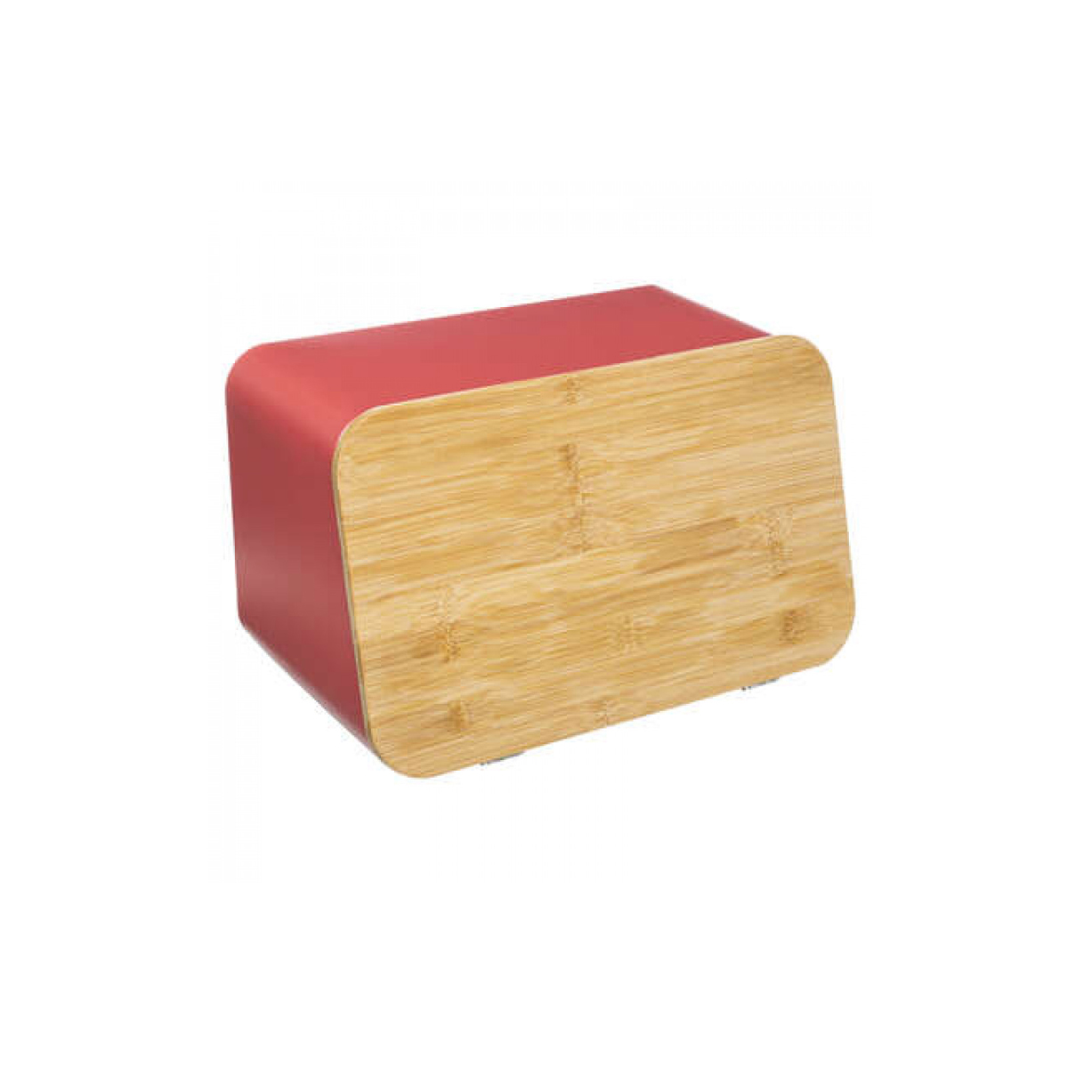 BREAD BOX WITH CUTTING BOARD RED