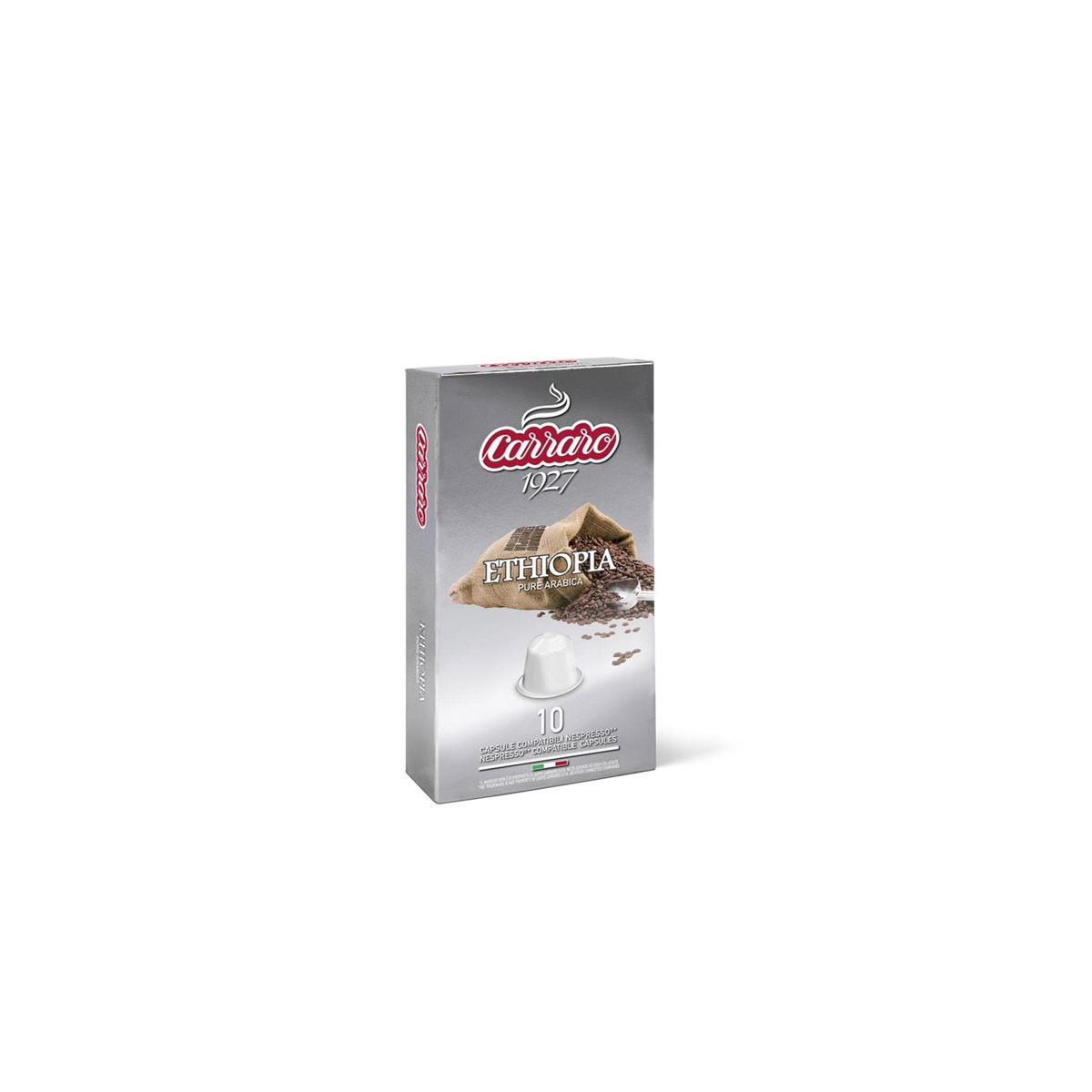 CARRARO ESPRESSO CAPSULES 10PCS - ETHIOPIA 52G