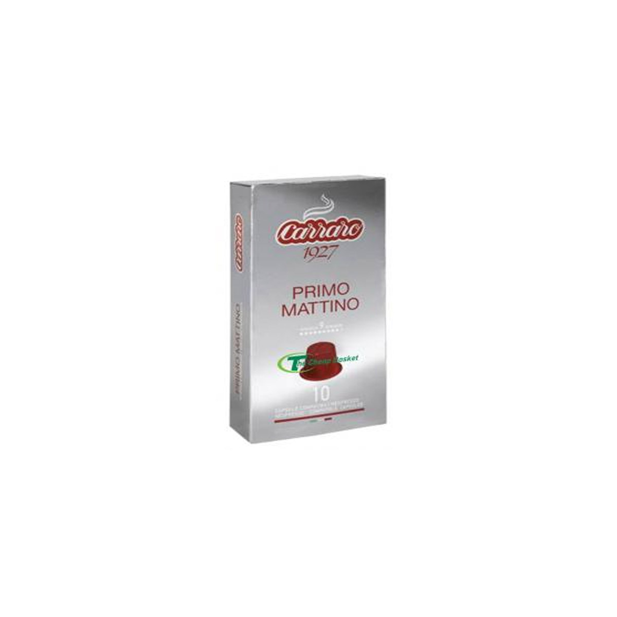 CARRARO ESPRESSO CAPSULES 10PCS - PRIMO MATTINO 52G