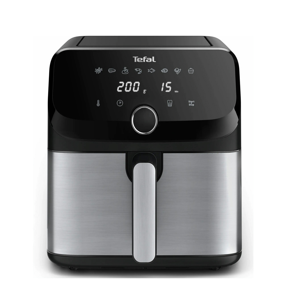 TEFAL ΦΡΙΤΕΖΑ ΑΕΡΟΣ MEGA S/STEEL ΜΑΥΡΗ 7.5L