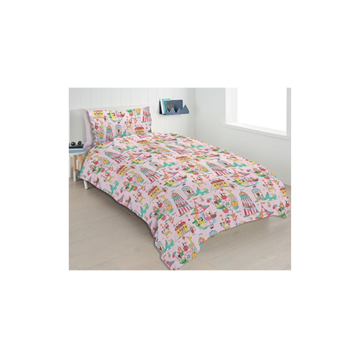 KIDS SHEET FUNFAIR PINK