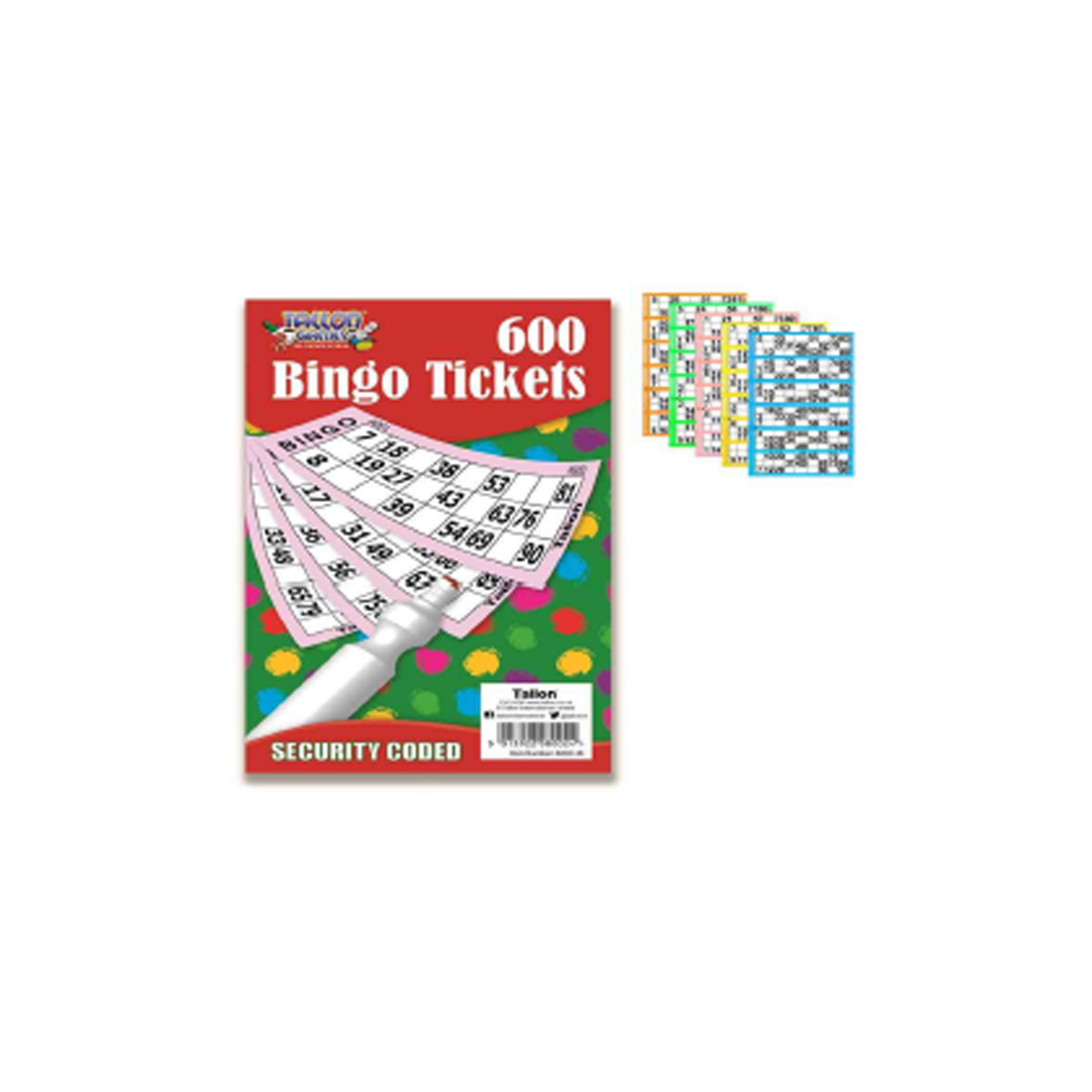 BINGO TICKETS 600 BOARD GAME