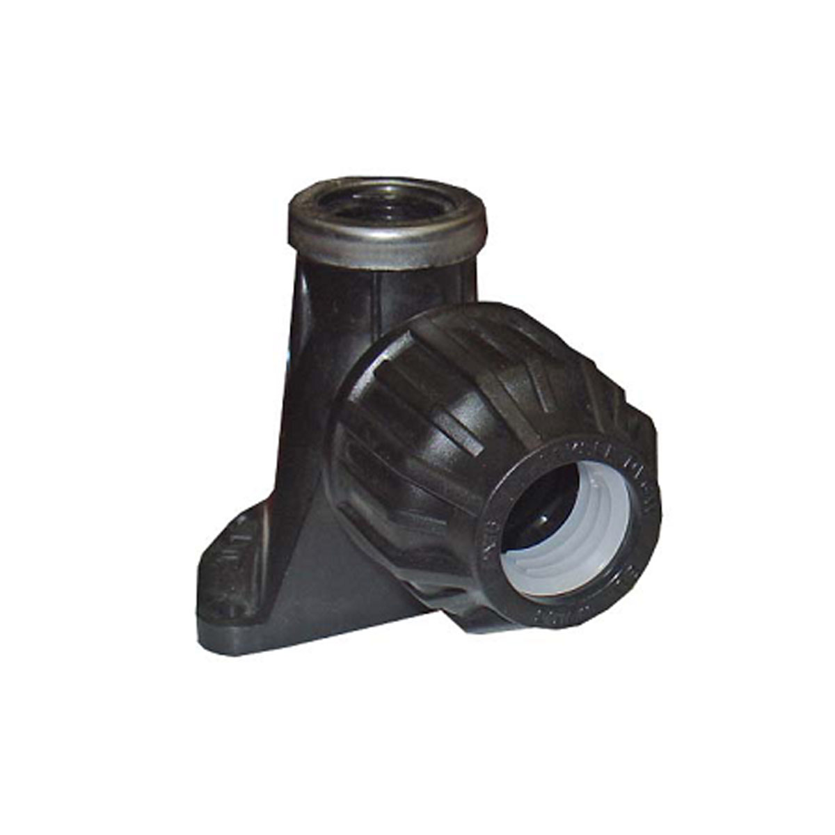 ELBOW WITH BASE BLACK PIPE PLASTIC