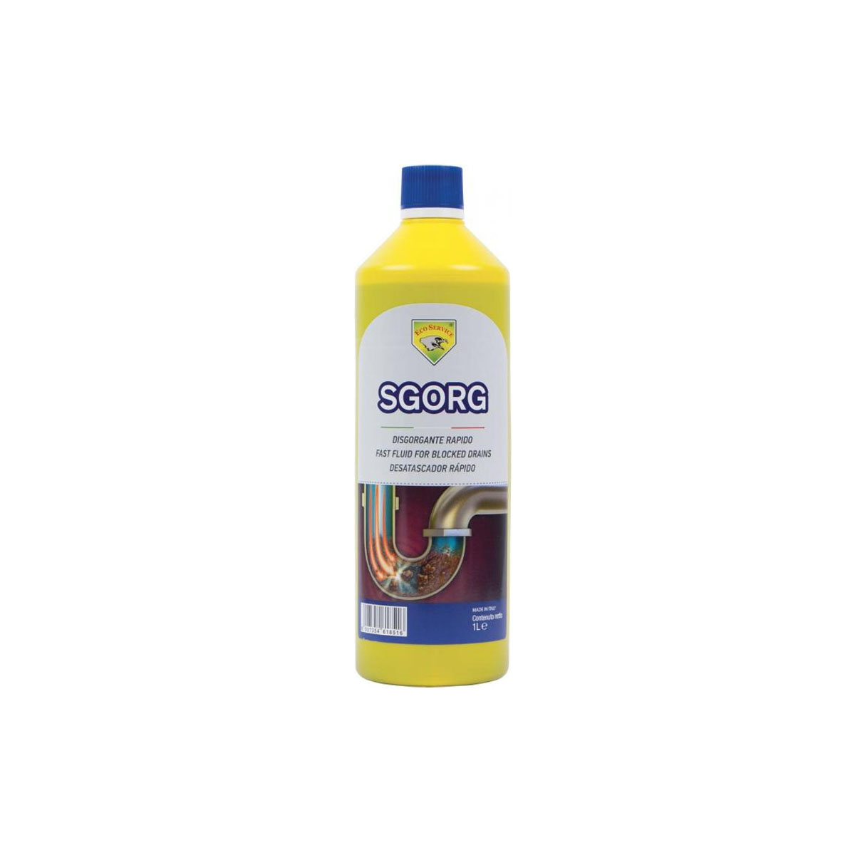 ECO SERVICE LIQUID DRAIN CLEANER 1L ITALY