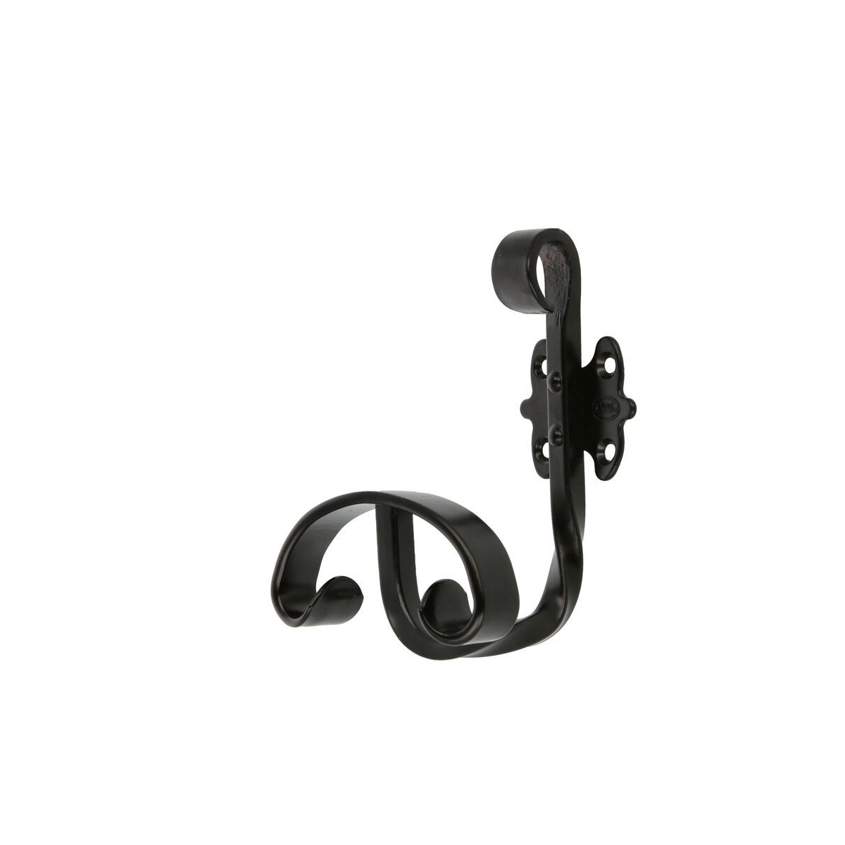 HANGERS WITH 1 HOOK MODEL.101 120X80X90MM METALLIC BLACK
