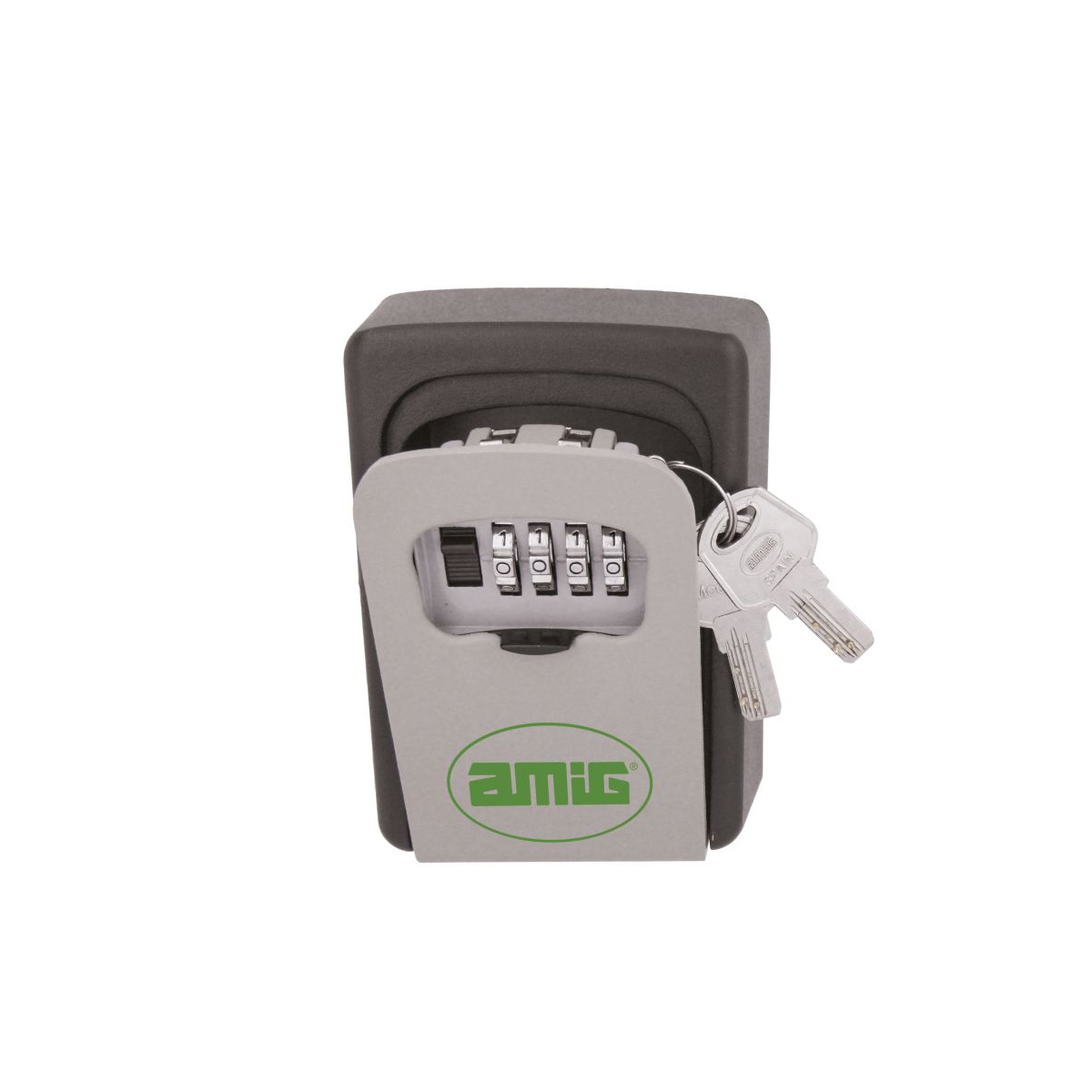 LOCK WITH CODE 12X9X4CM GRAY