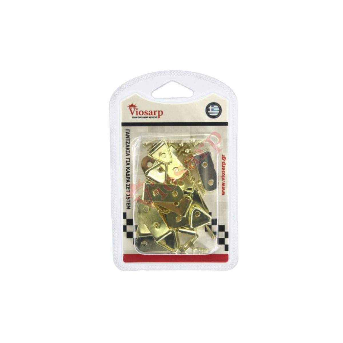 SET OF FRAME HOOKS 15 PIECES