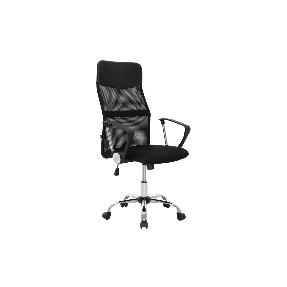 JOEL OFFICE CHAIR BLACK WITH BACK
