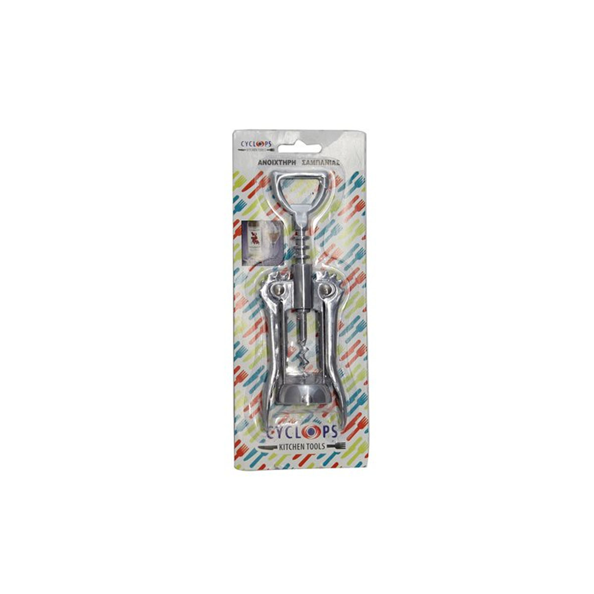 WINE OPENER 17CM METAL