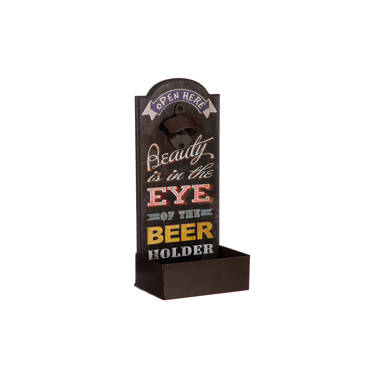BOTTLE OPENER COMPRESSED WOOD 14.8 X 9.3 X 36.5CM